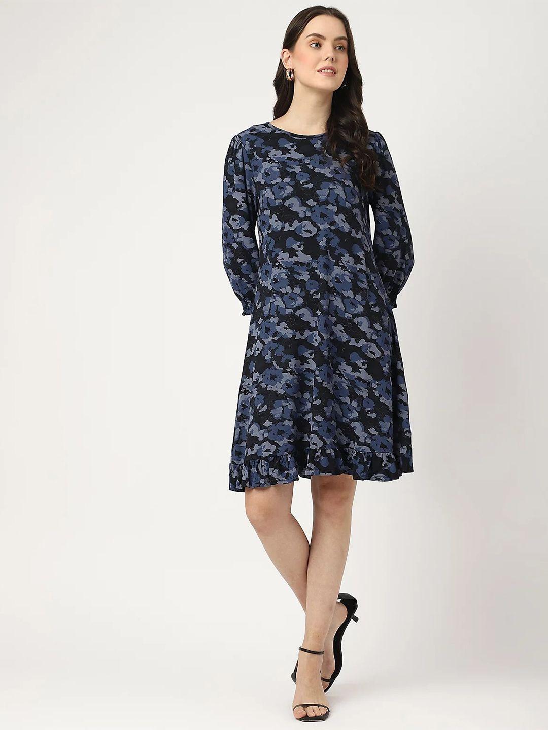 marks & spencer printed floral a-line dress