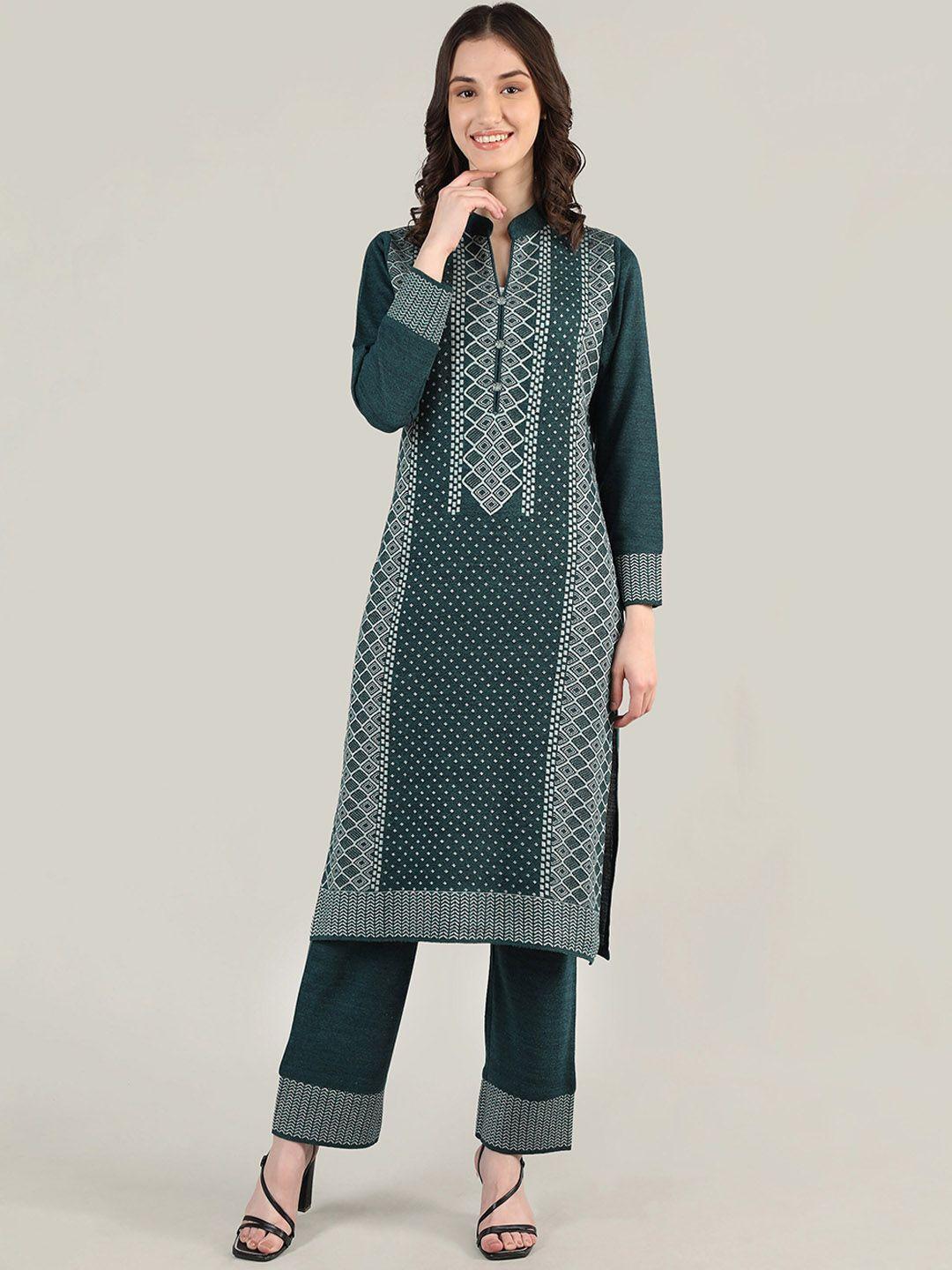 mikhad women printed kurta with trousers