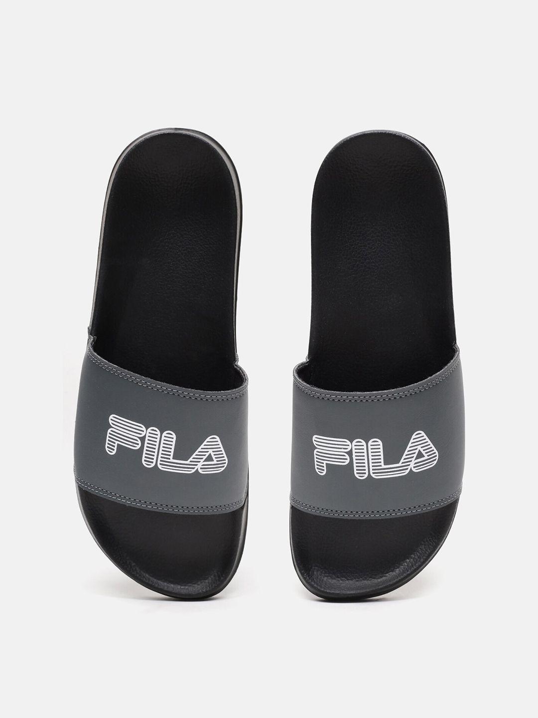 fila men flik printed sliders