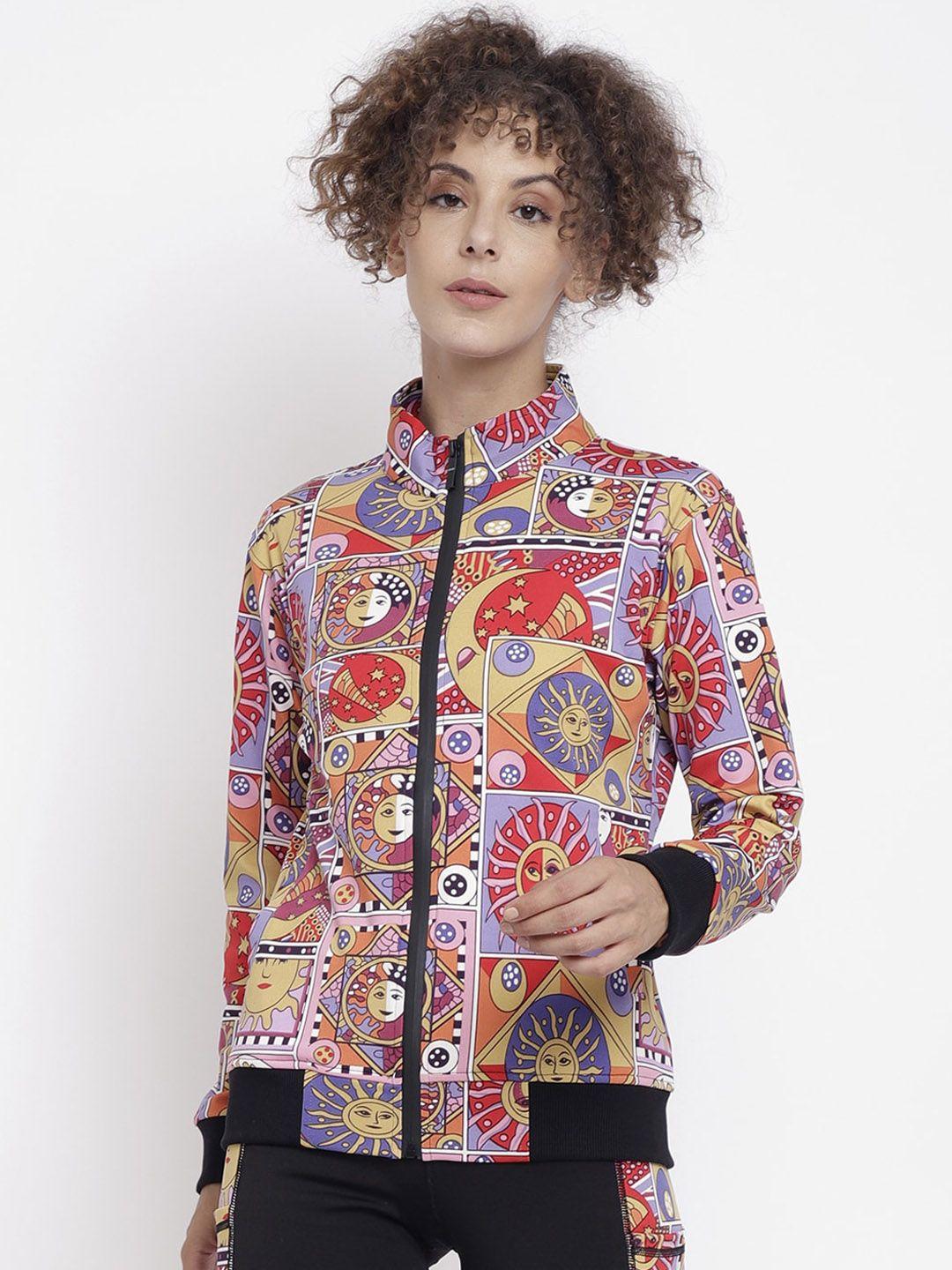 chkokko women printed lightweight bomber jacket