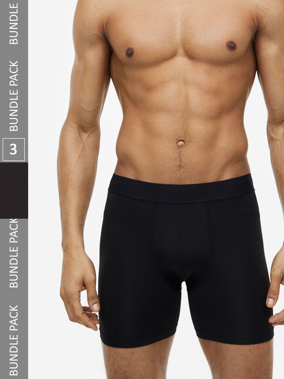 h&m men 3-pack drymove sports trunks