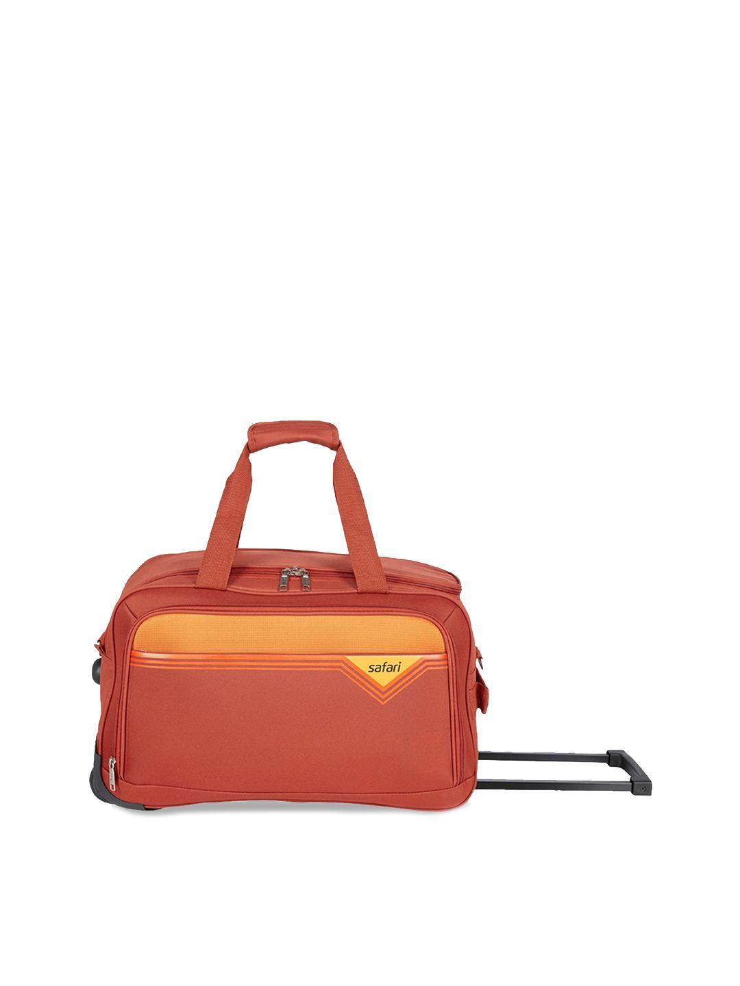 safari trigon rolling duffel trolley bag