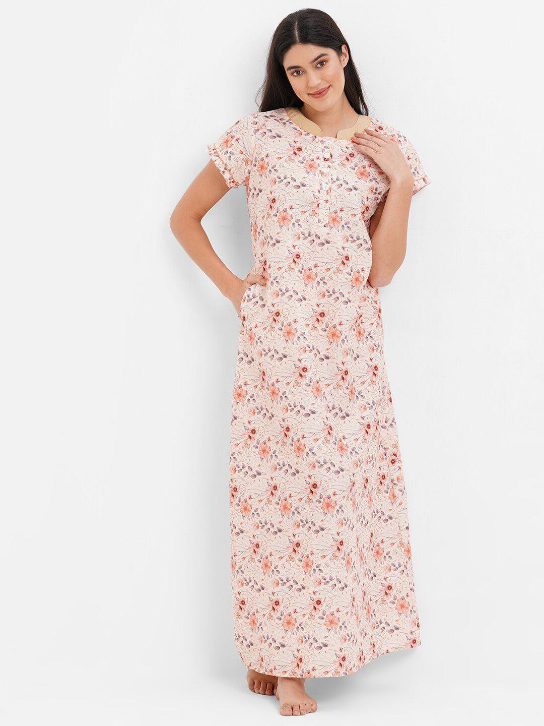 sweet dreams floral printed maxi nightdress