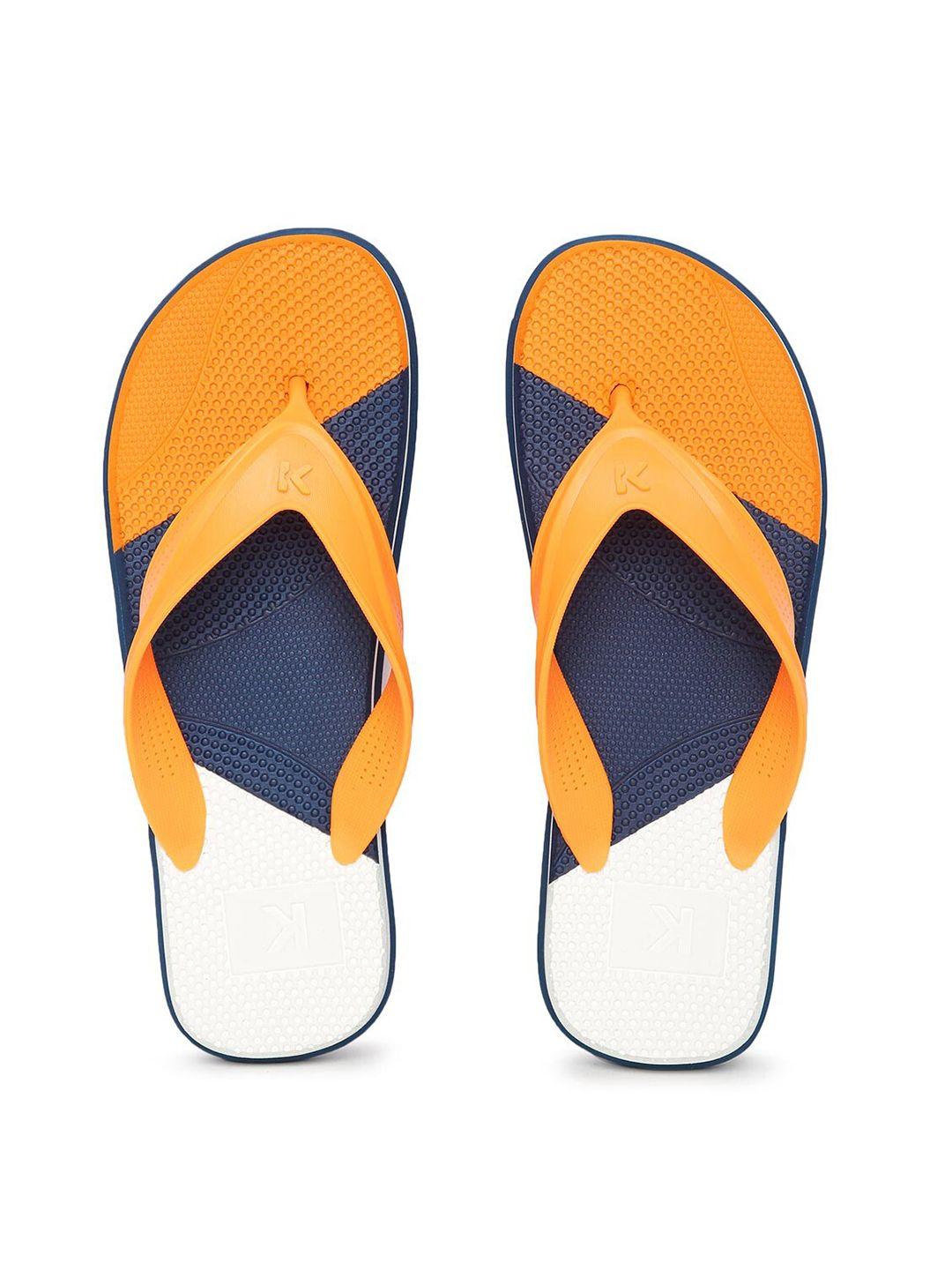 paragon men colourblocked thong flip-flops