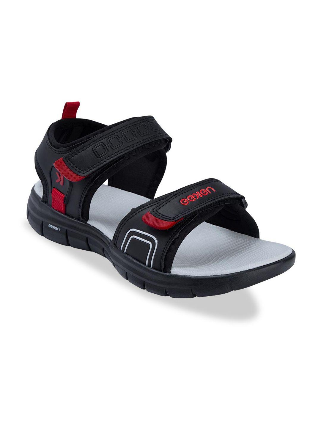 paragon men printed fabric velcro sports sandals