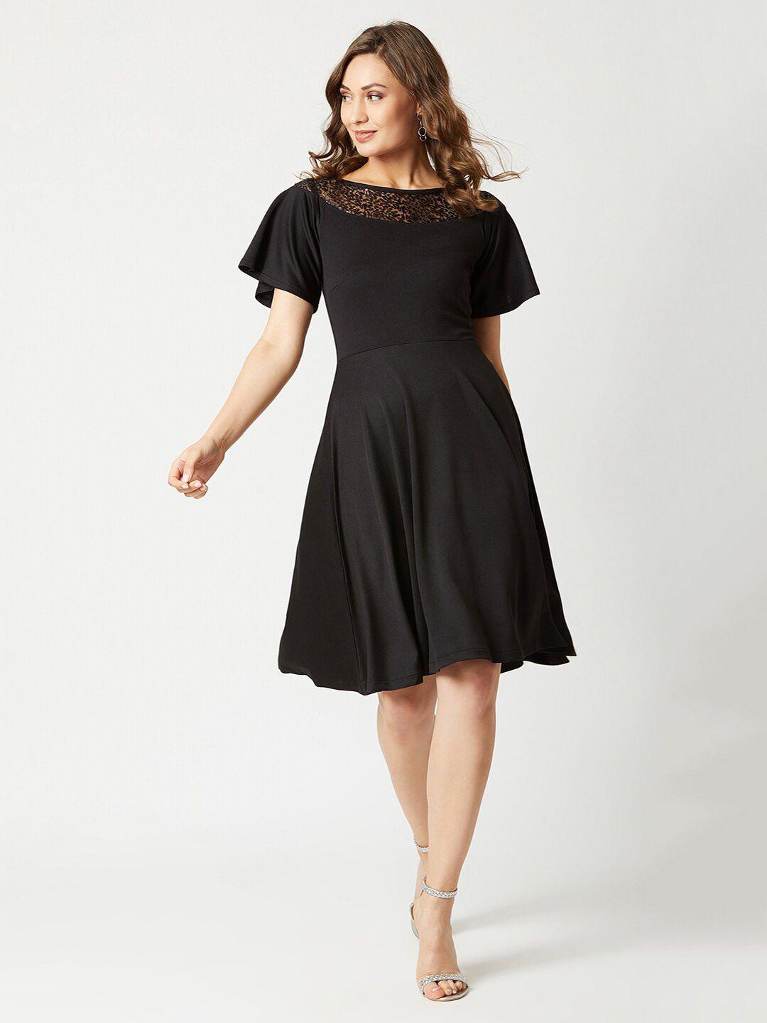 miss chase sequins fit & flare dress