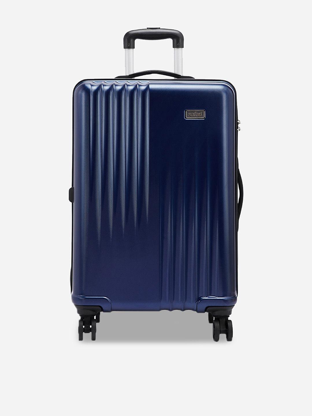 safari ryder textured hard luggage trolley bag