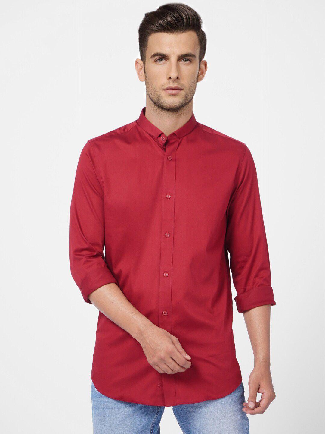 jack & jones spread collar regular fit casual cotton shirt