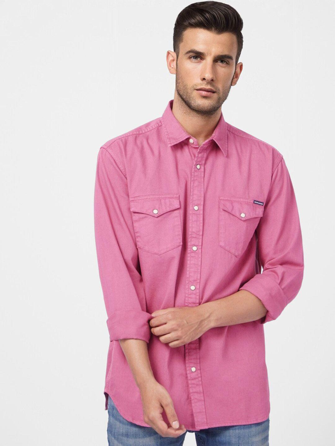 jack & jones men cotton casual shirt