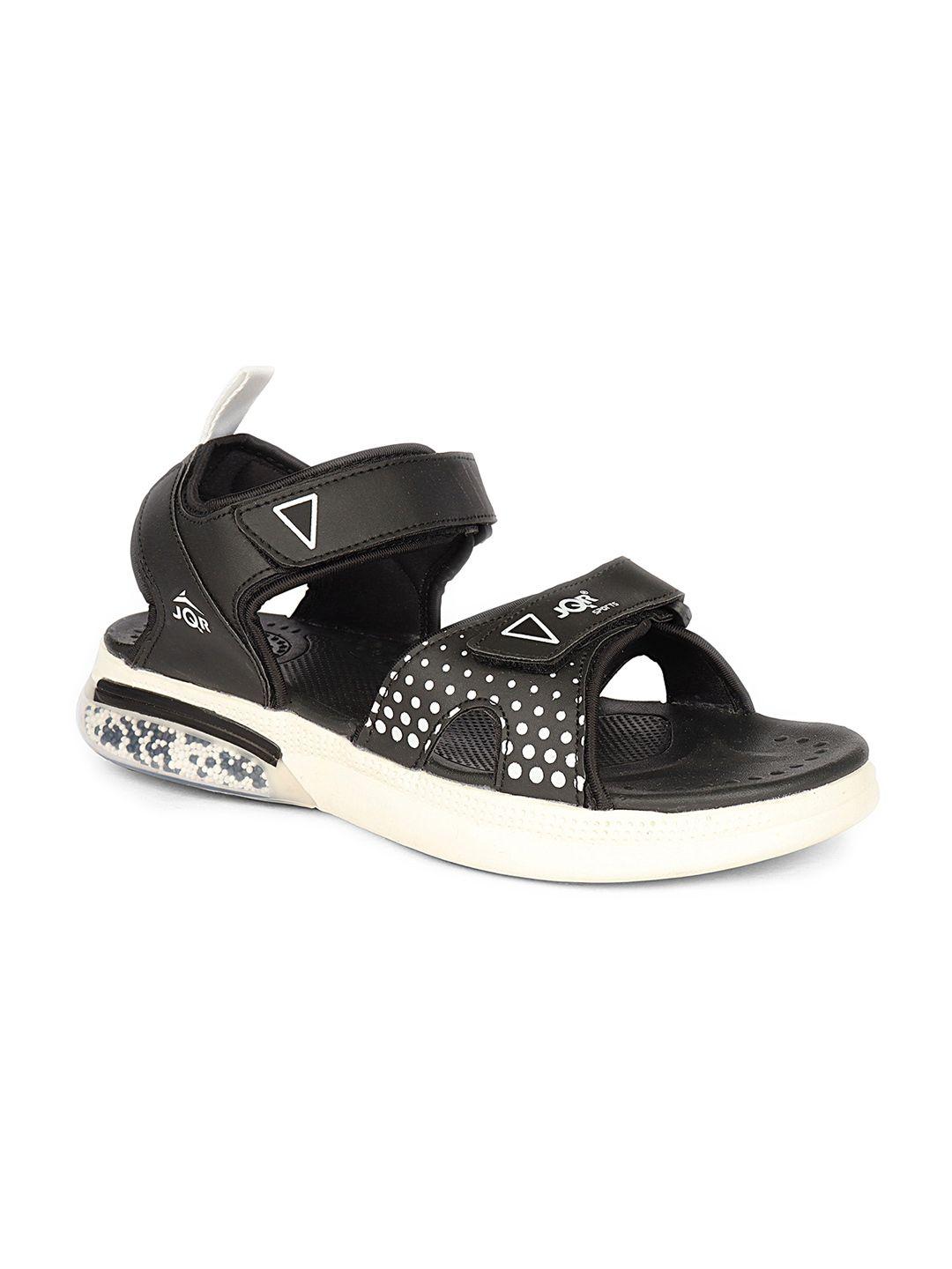 jqr men web-001 printed velcro sports sandals