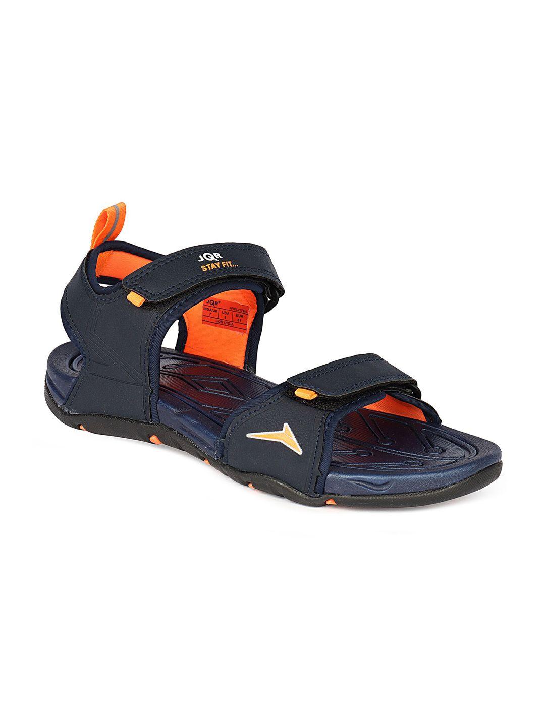 jqr men printed velcro sports sandals