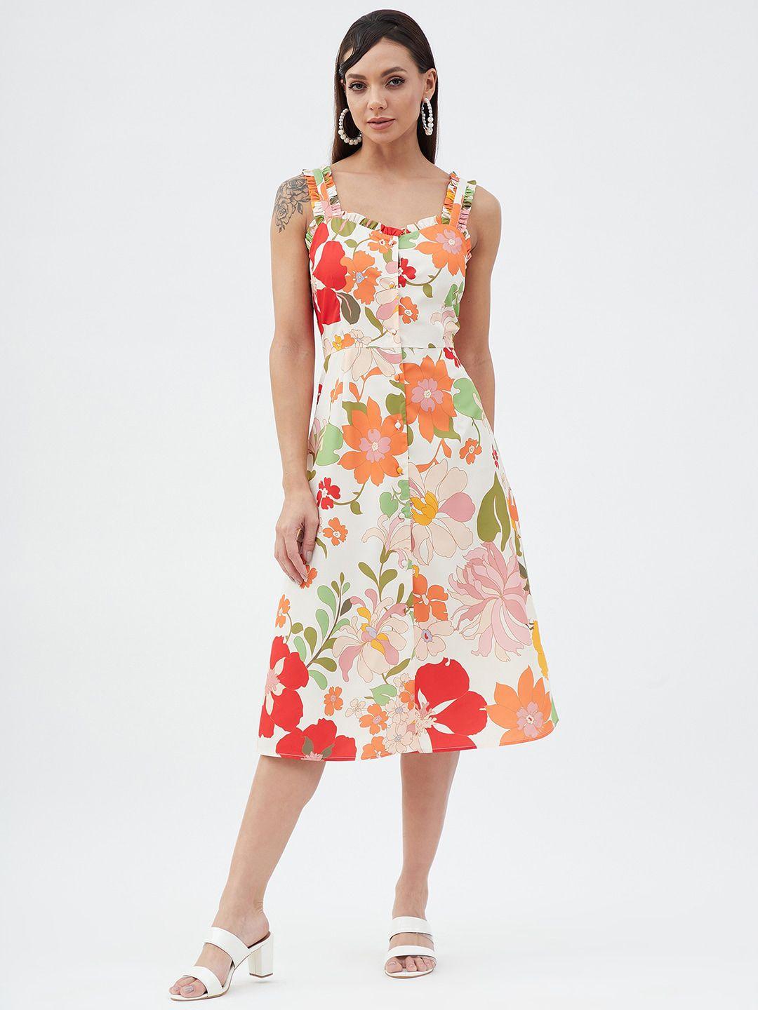 harpa floral printed midi dress