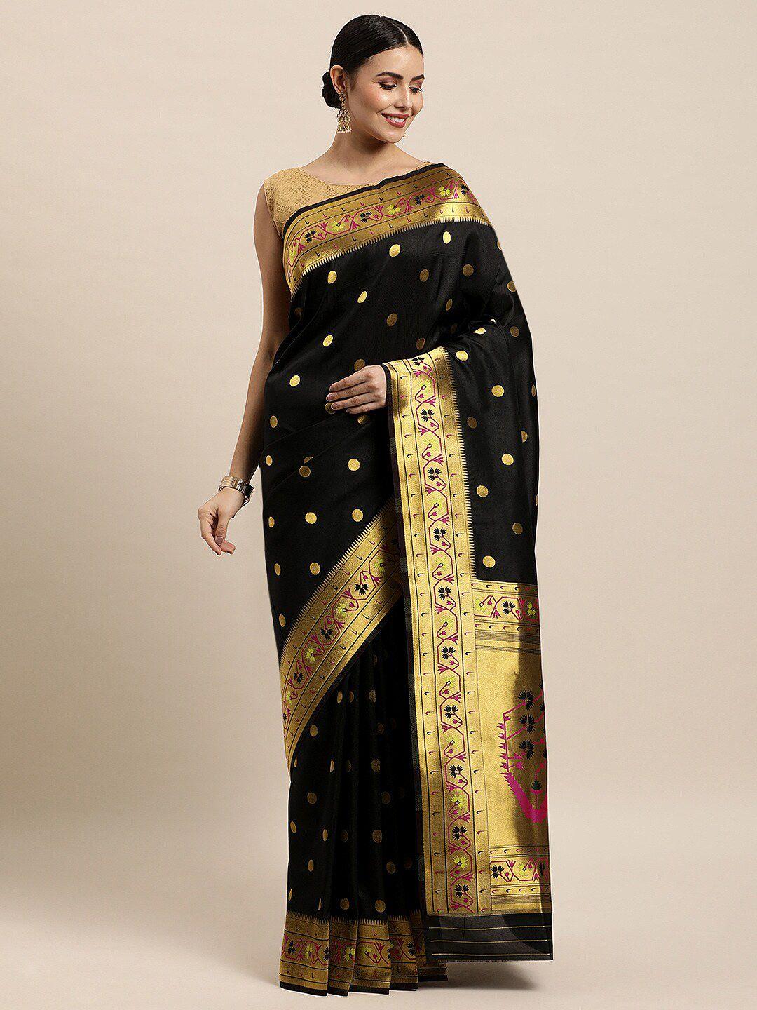 royal rajgharana saree polka dot woven design zari pure silk banarasi sarees