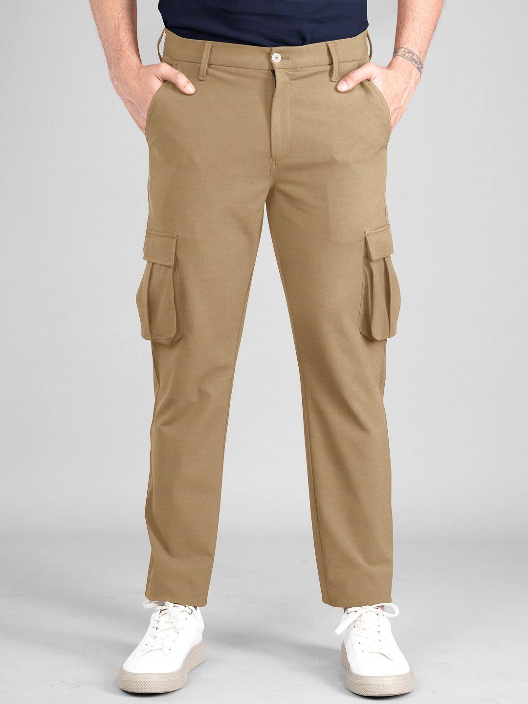 the pant project men tailored slim fit wrinkle free cargos