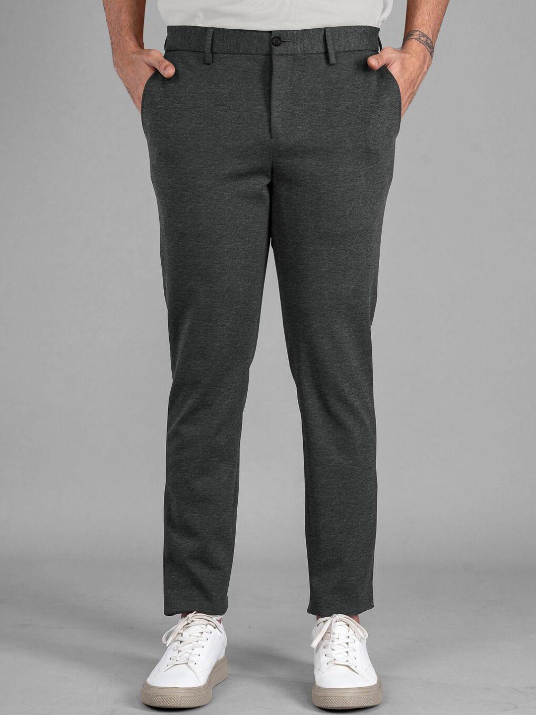 the pant project men slim fit mid-rise power-stretch wrinkle free trousers