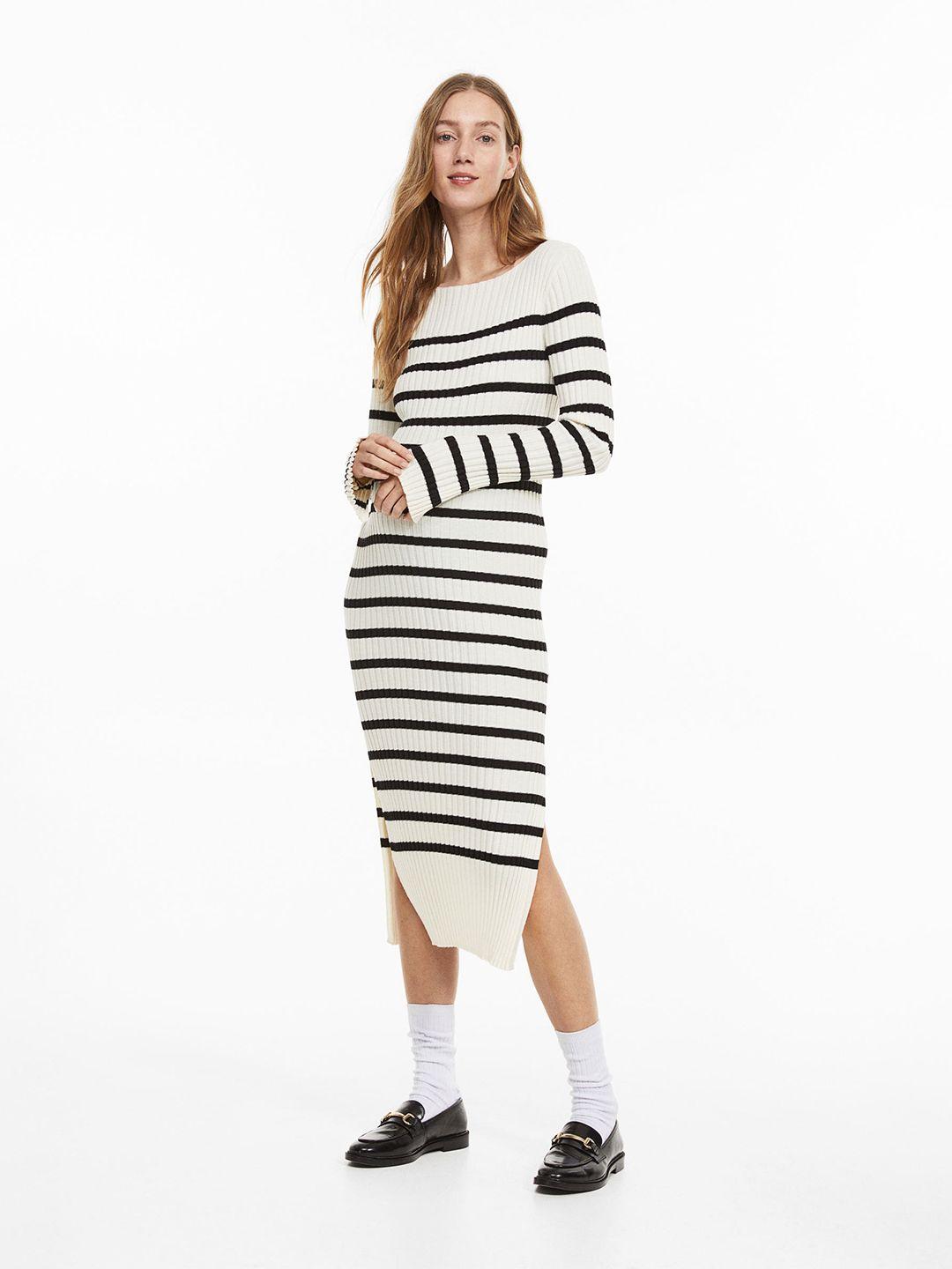 h&m mama rib-knit dress