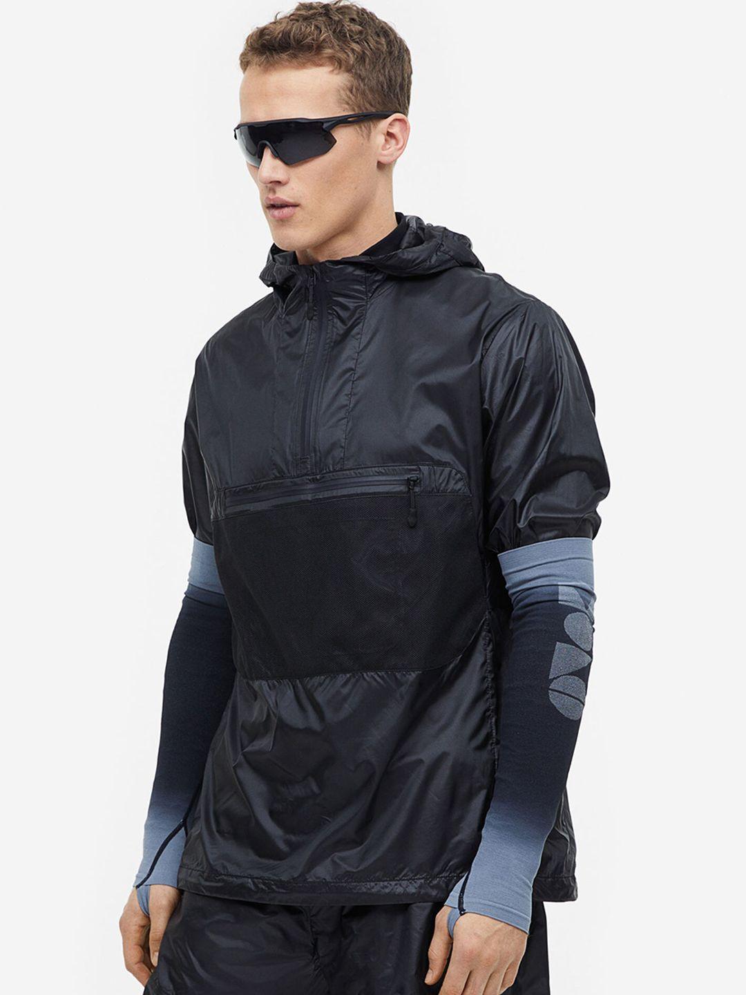 h&m men lightweight running popover jacket