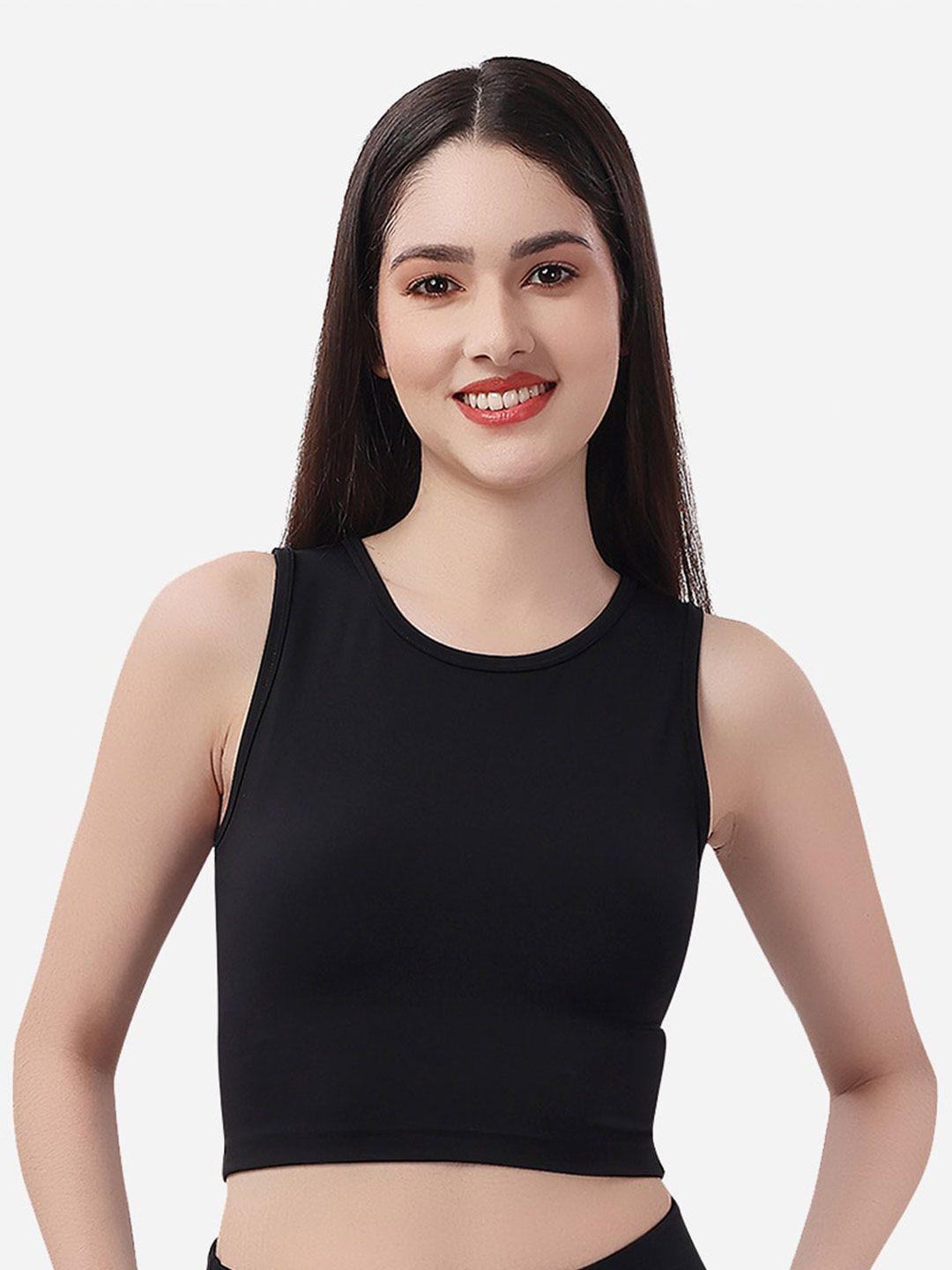 soie activewear sleeveless sports crop top