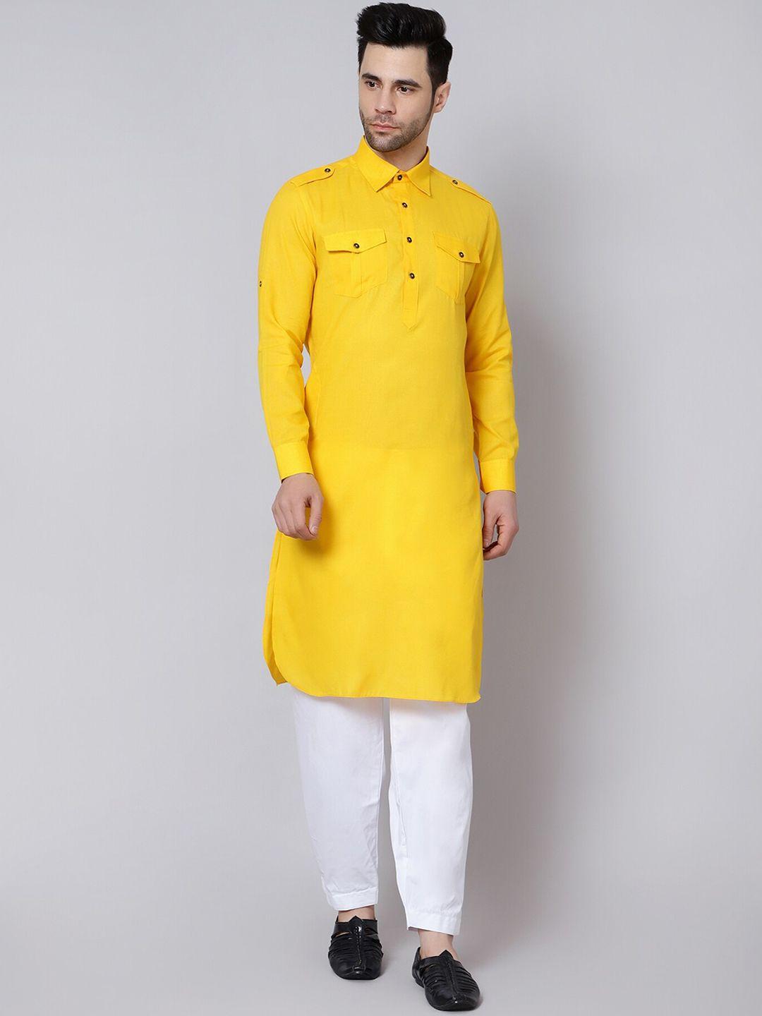 here&now shirt collar pathani kurta with salwar