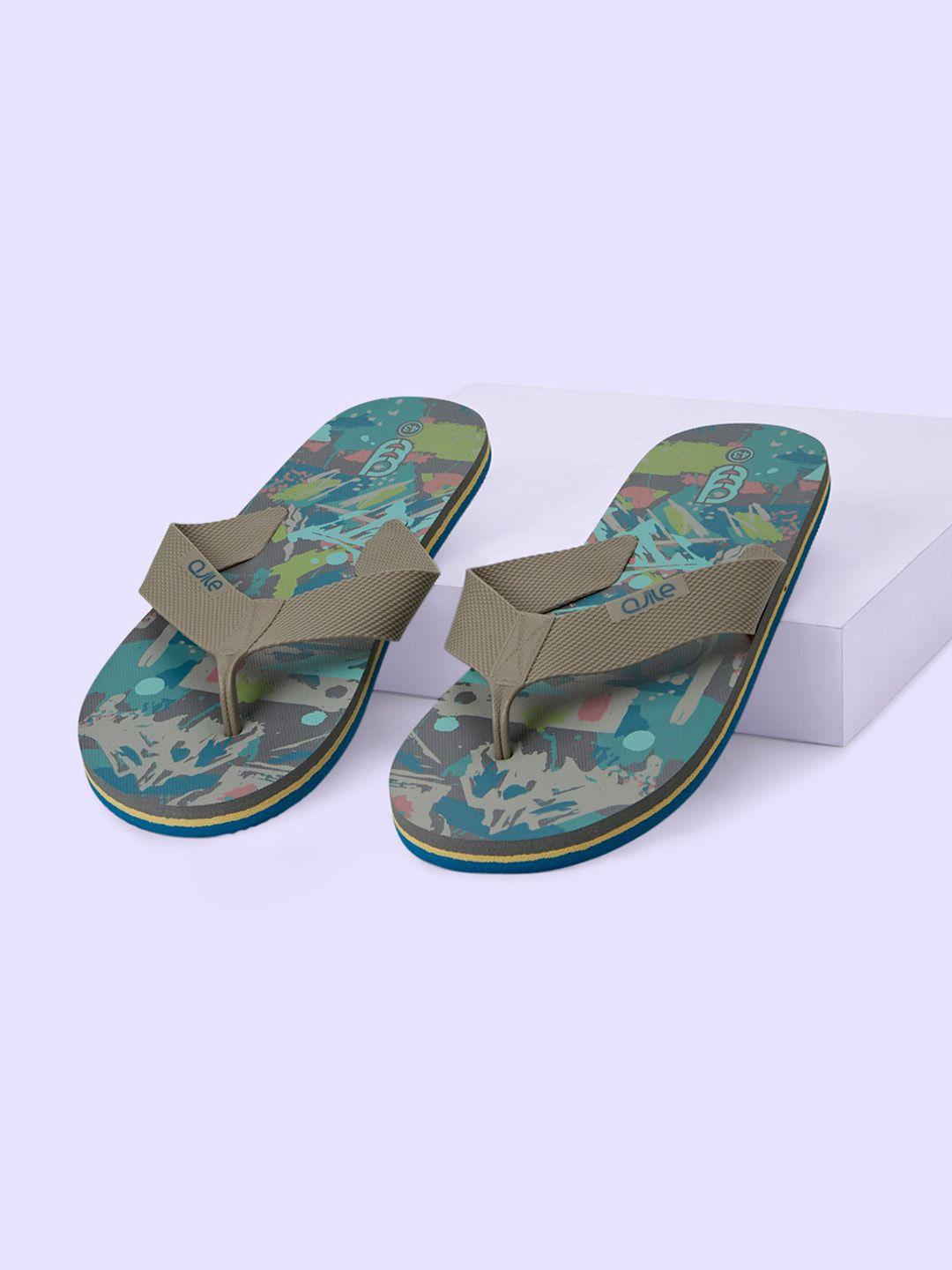 ajile by pantaloons men printed thong flip-flops