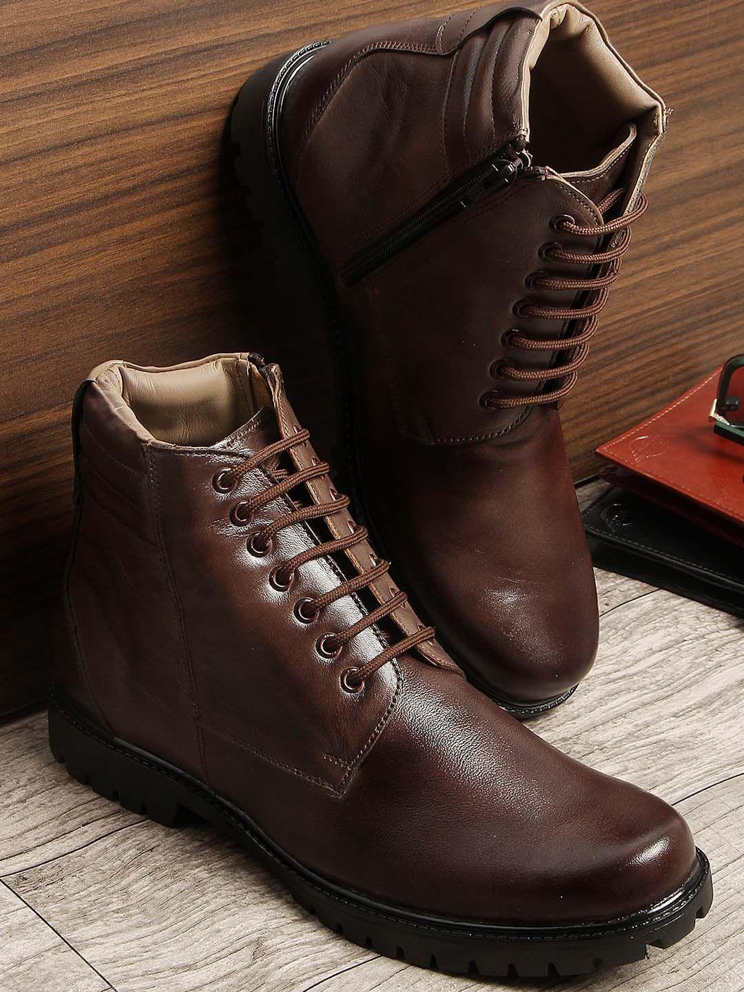 louis stitch men mid-top leather regular boots