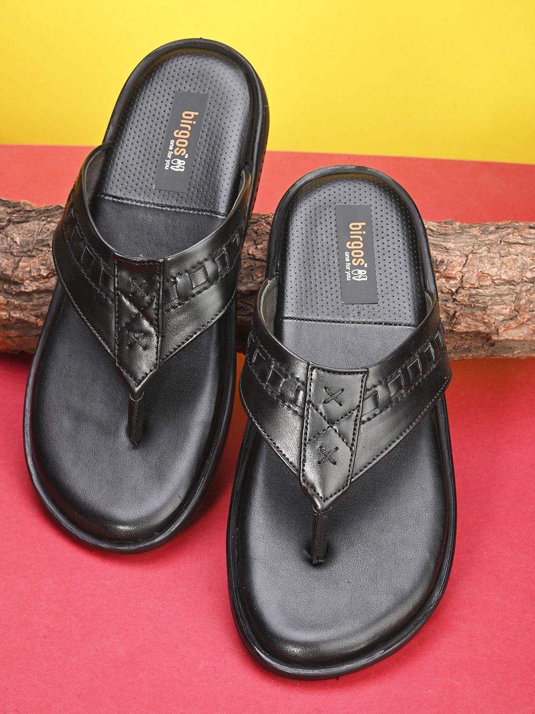 birgos men black comfort sandals