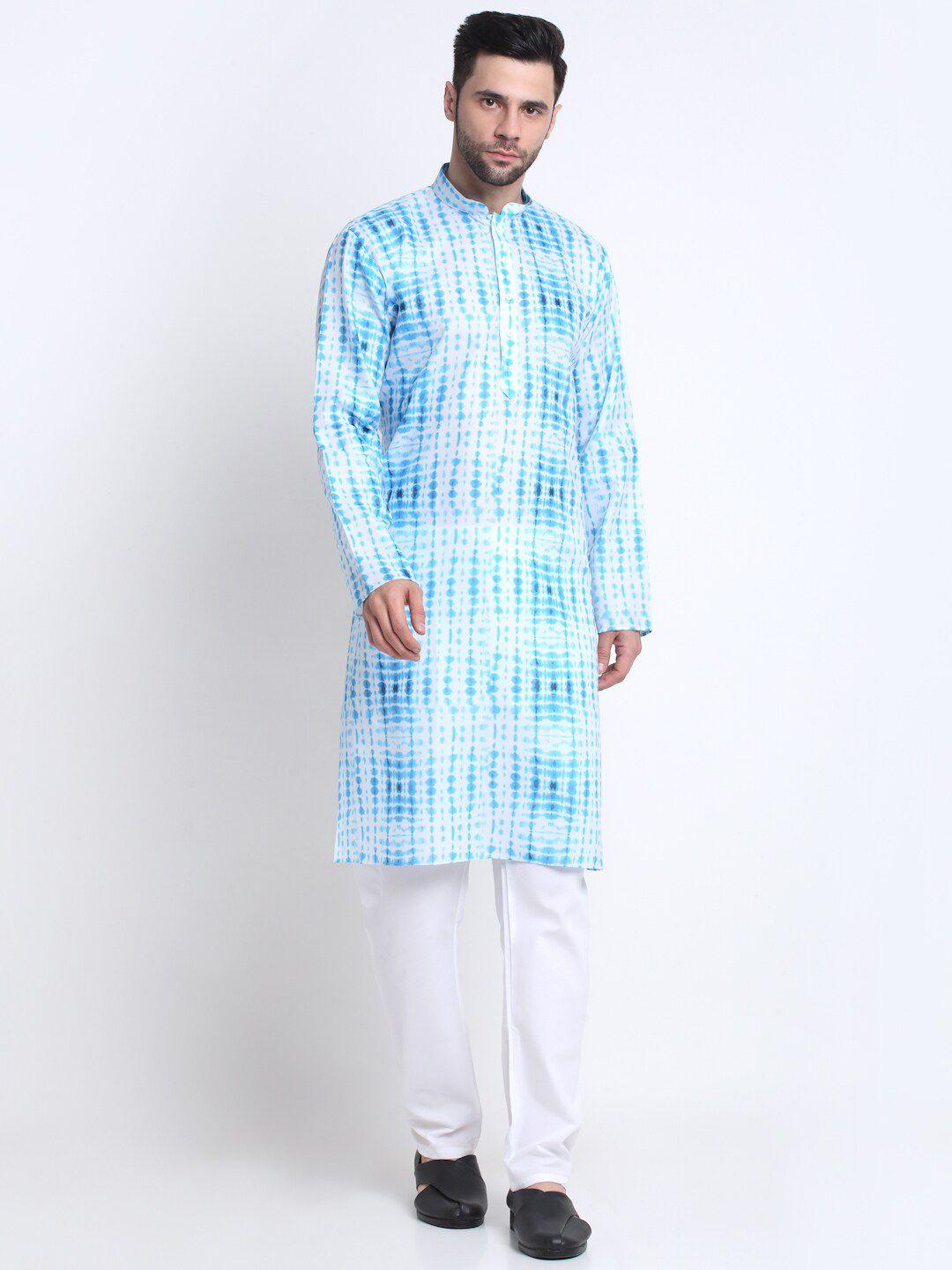 kraft india men cotton printed kurta