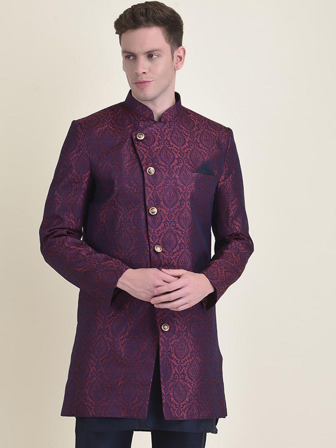 house of deyann self-design sherwani set