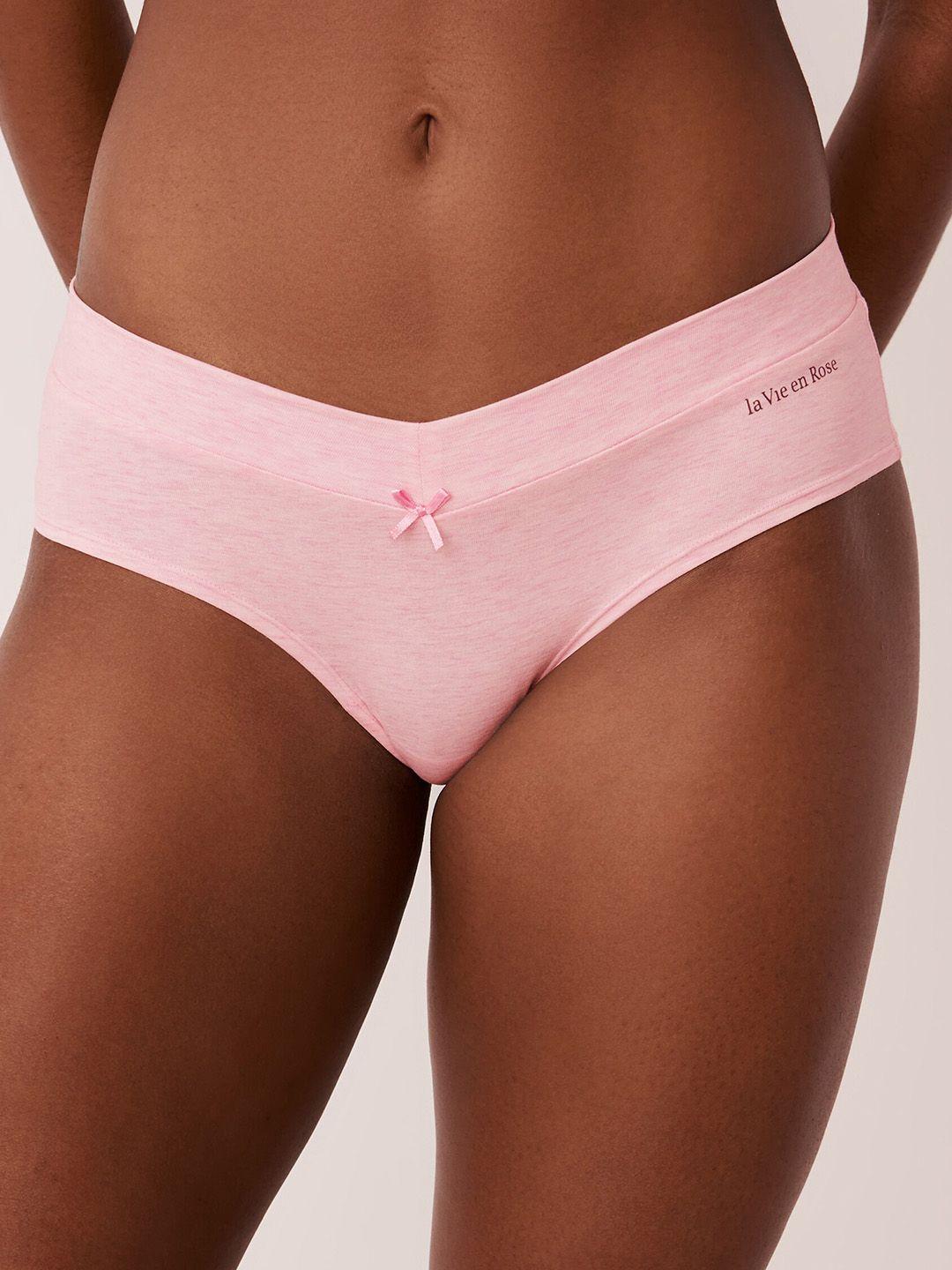 la vie en rose women mid-rise hipster briefs