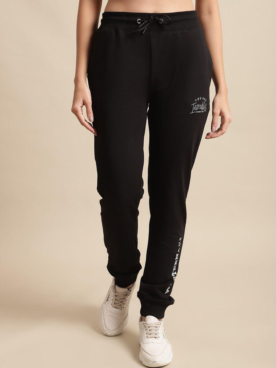 cantabil women typography printed jogger