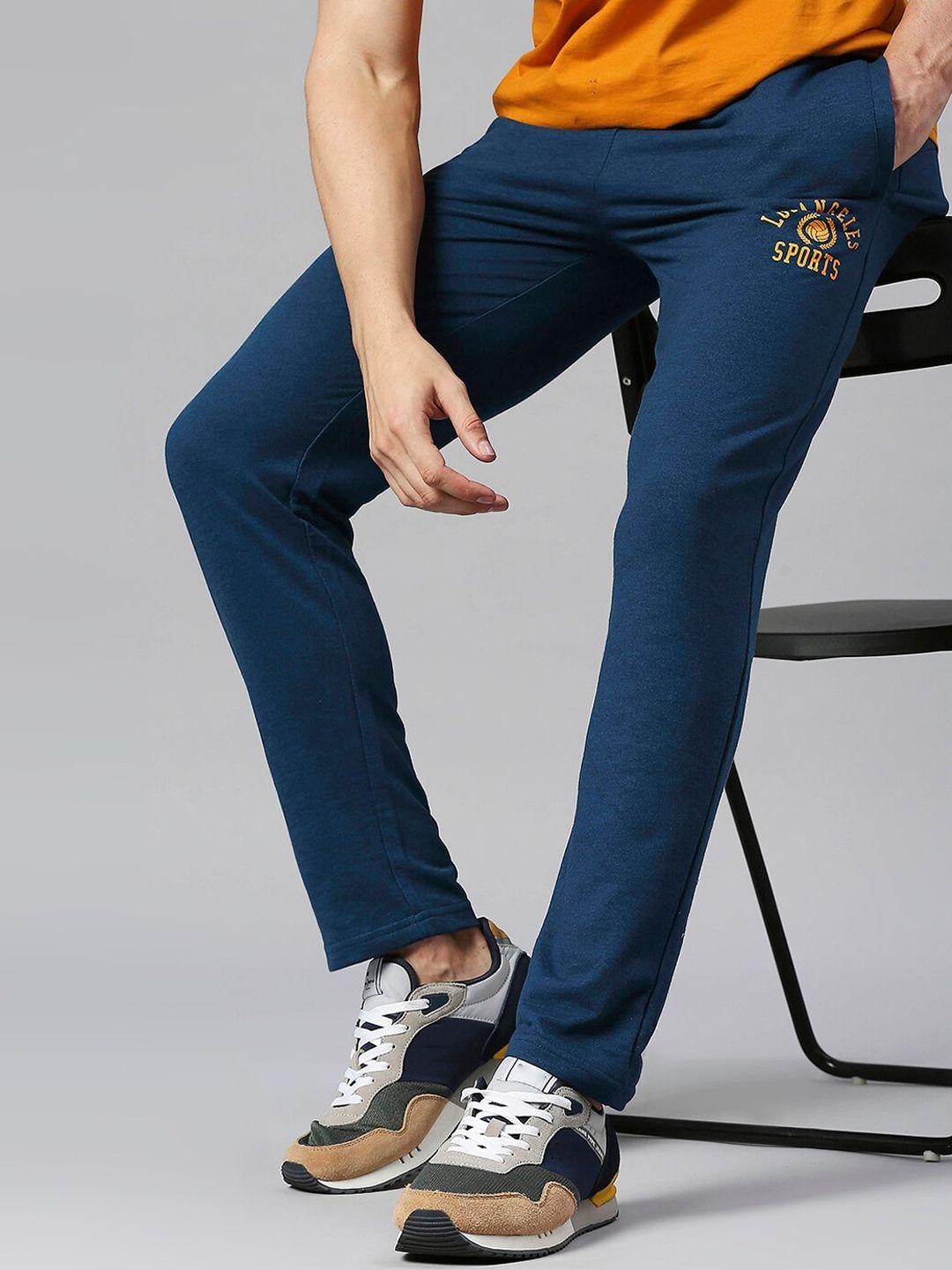 hubberholme men regular fit mid-rise track pants