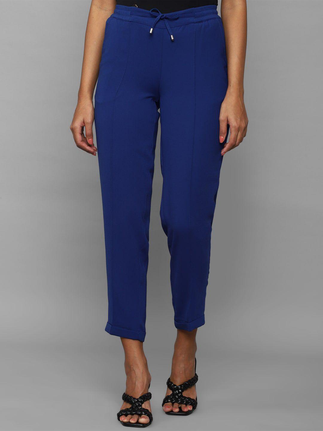 allen solly woman regular fit trousers