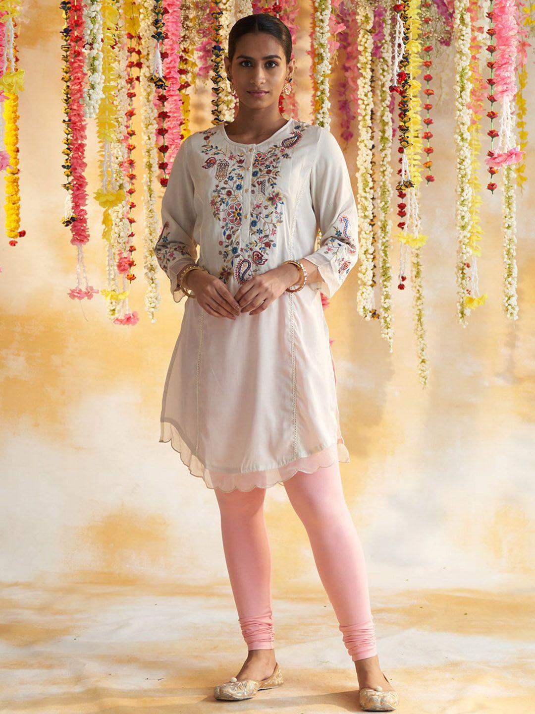 lakshita  ethnic motifs thread work kurti