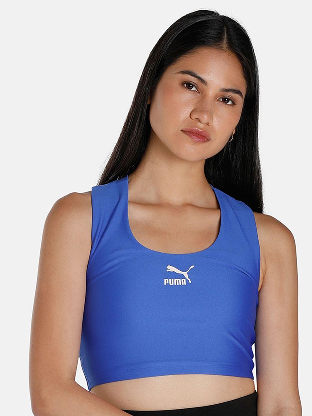 puma women t7 logo crop top