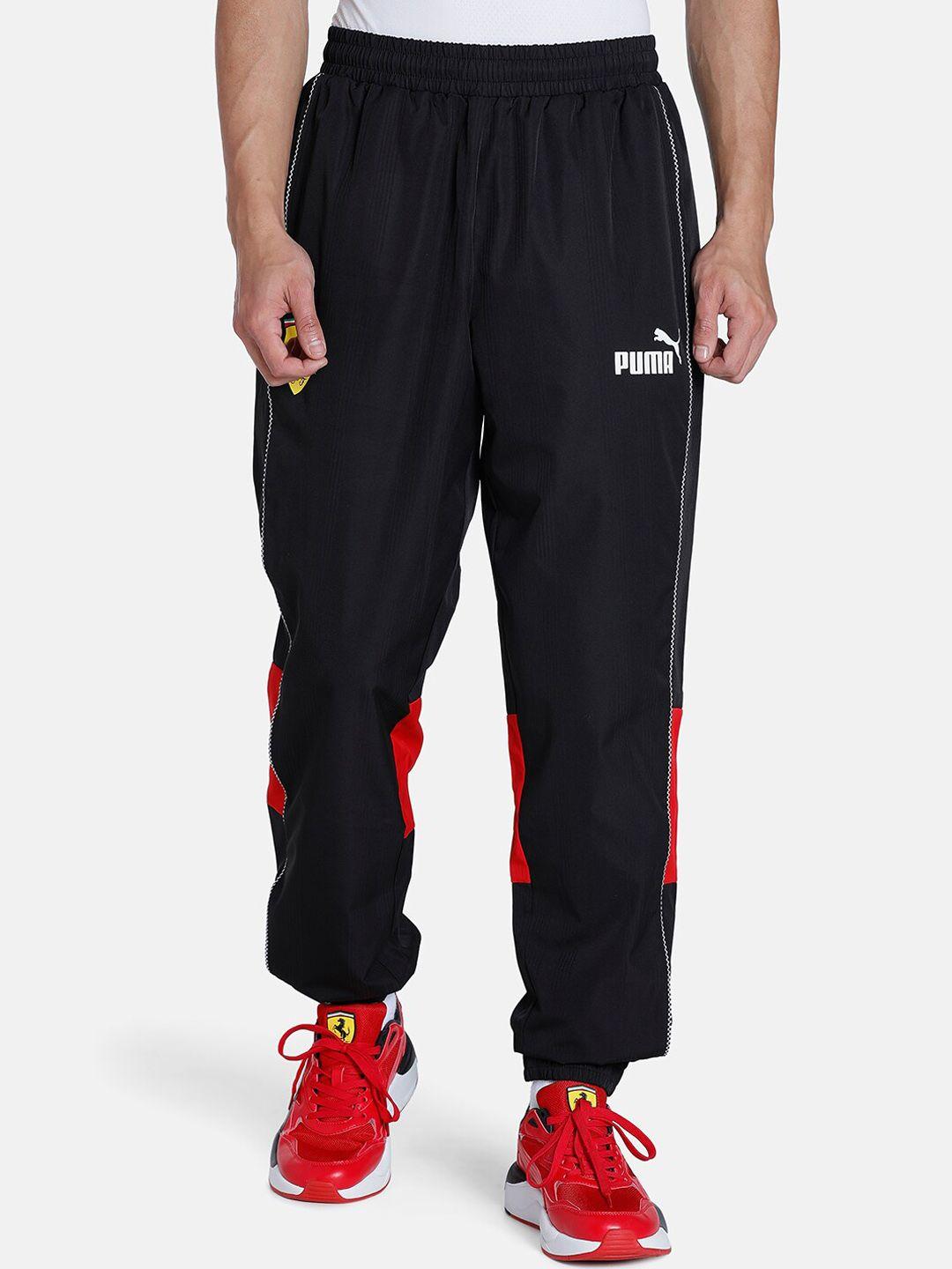 puma motorsport mid-rise ferrari race sds men colorblocked joggers