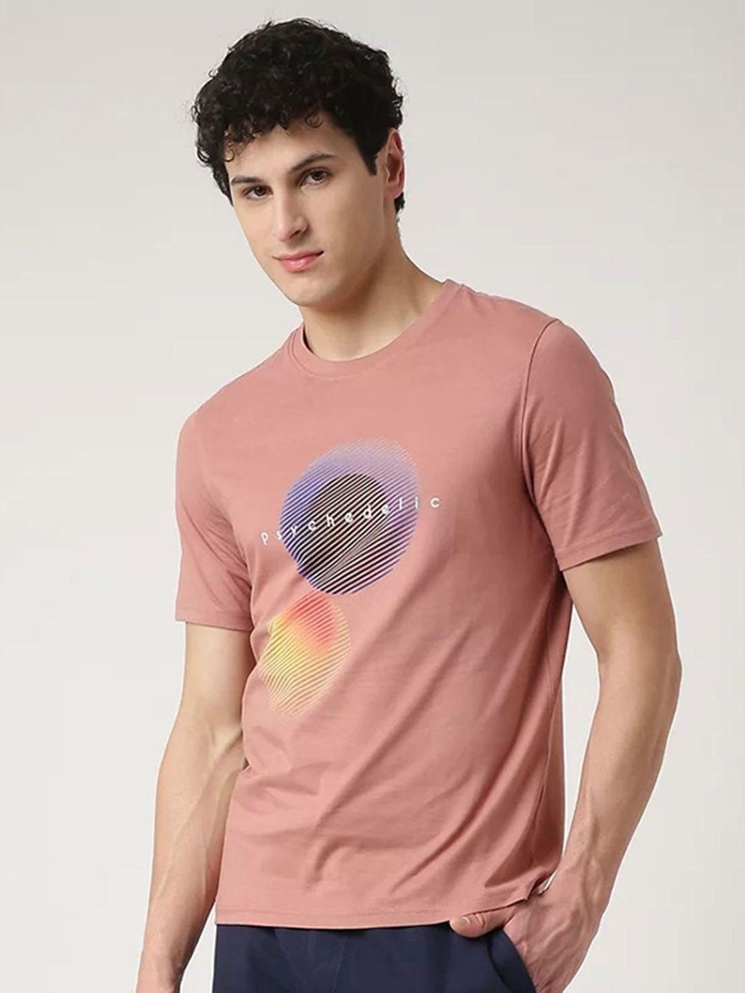 marks & spencer graphic printed round neck pure cotton t-shirt