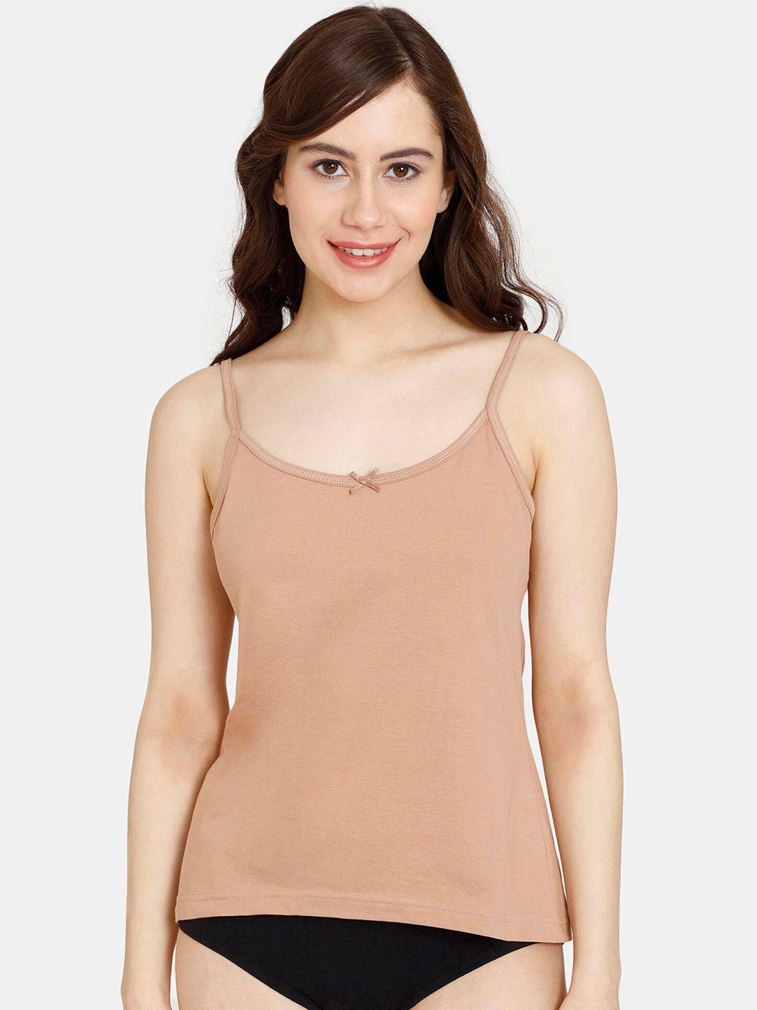 rosaline by zivame non-padded pure cotton camisoles