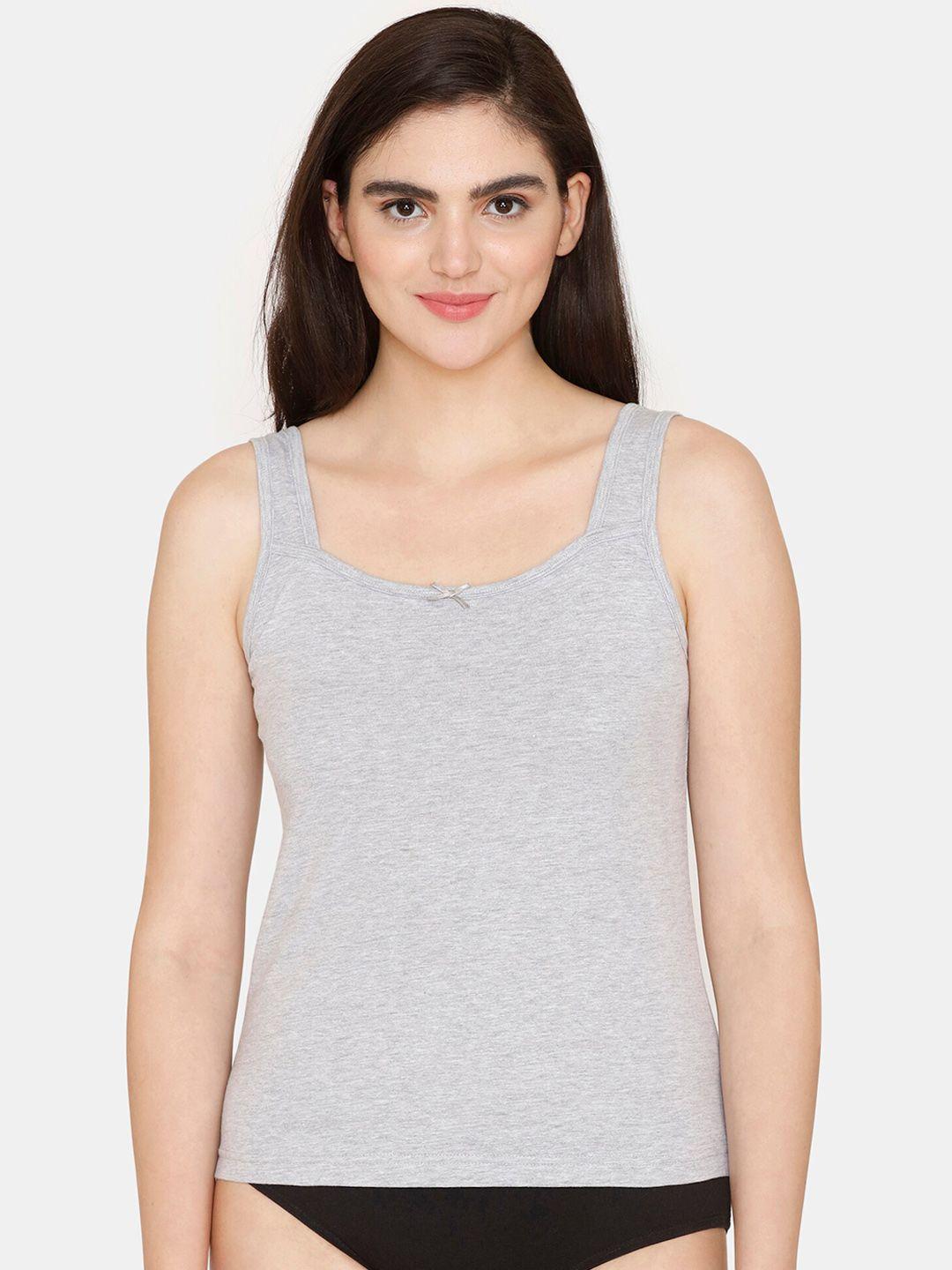 rosaline by zivame shoulder straps pure cotton camisole