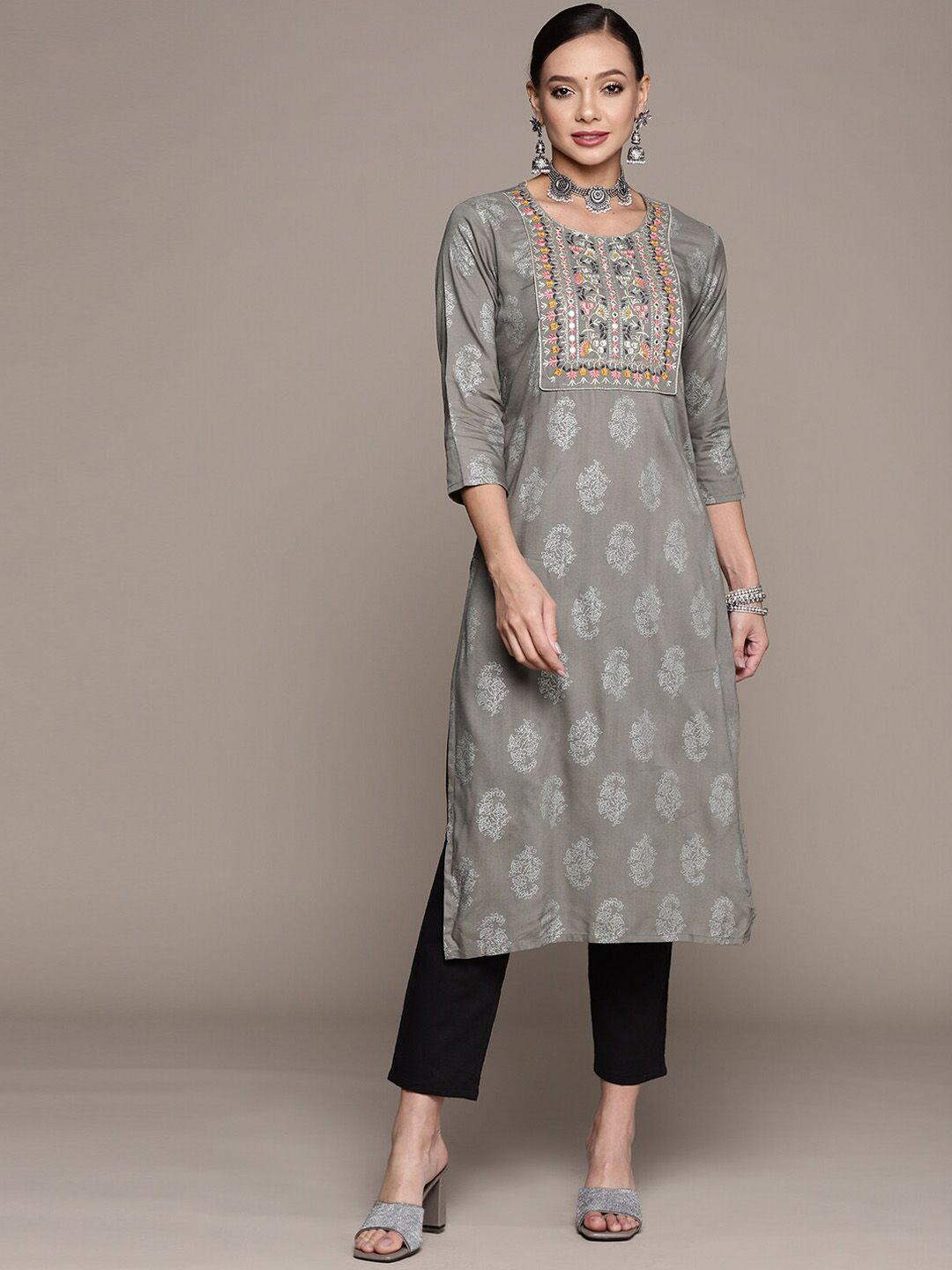 anubhutee printed ethnic motifs printed kurta