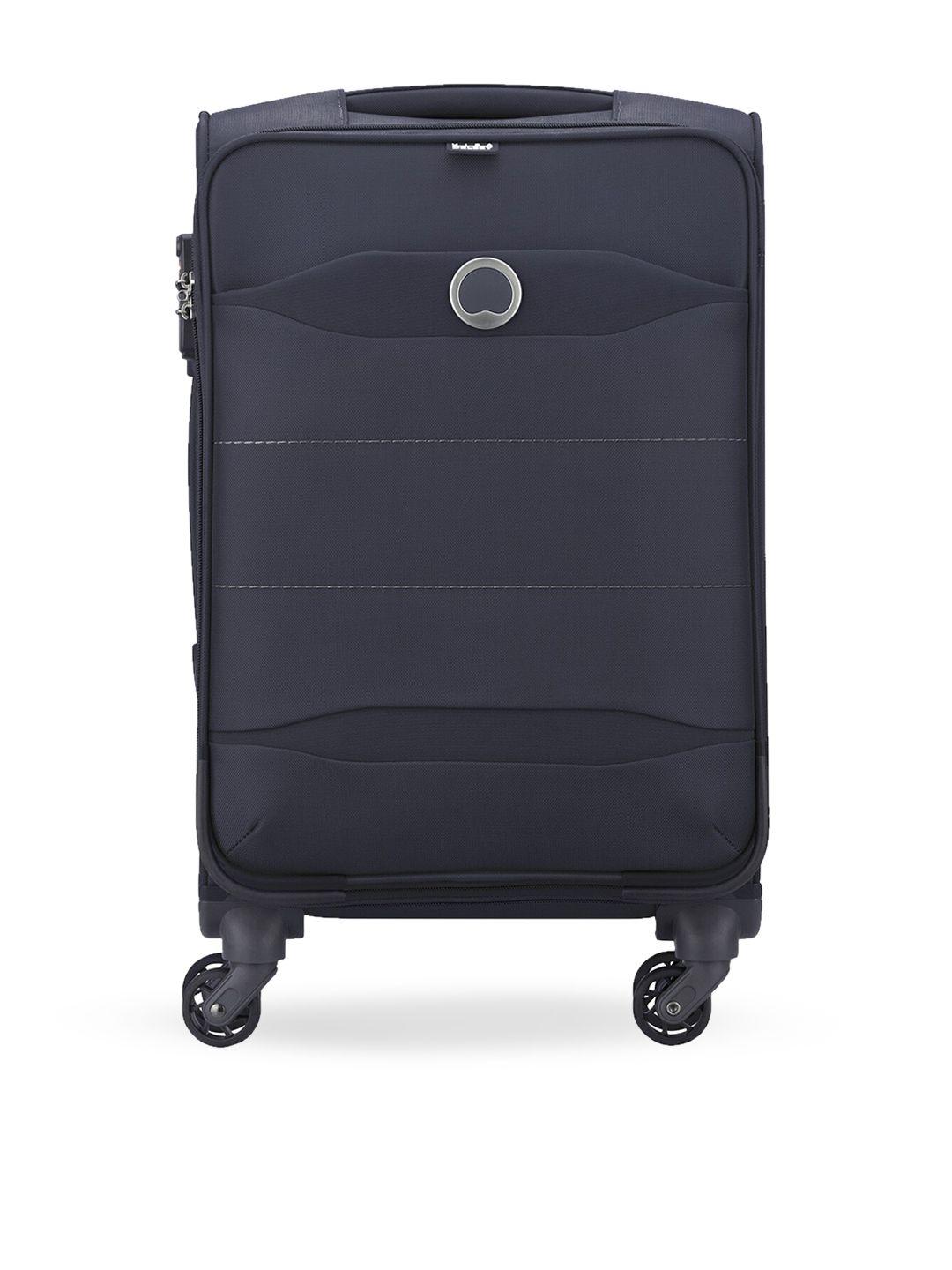 delsey soft-sided large trolley suitcase