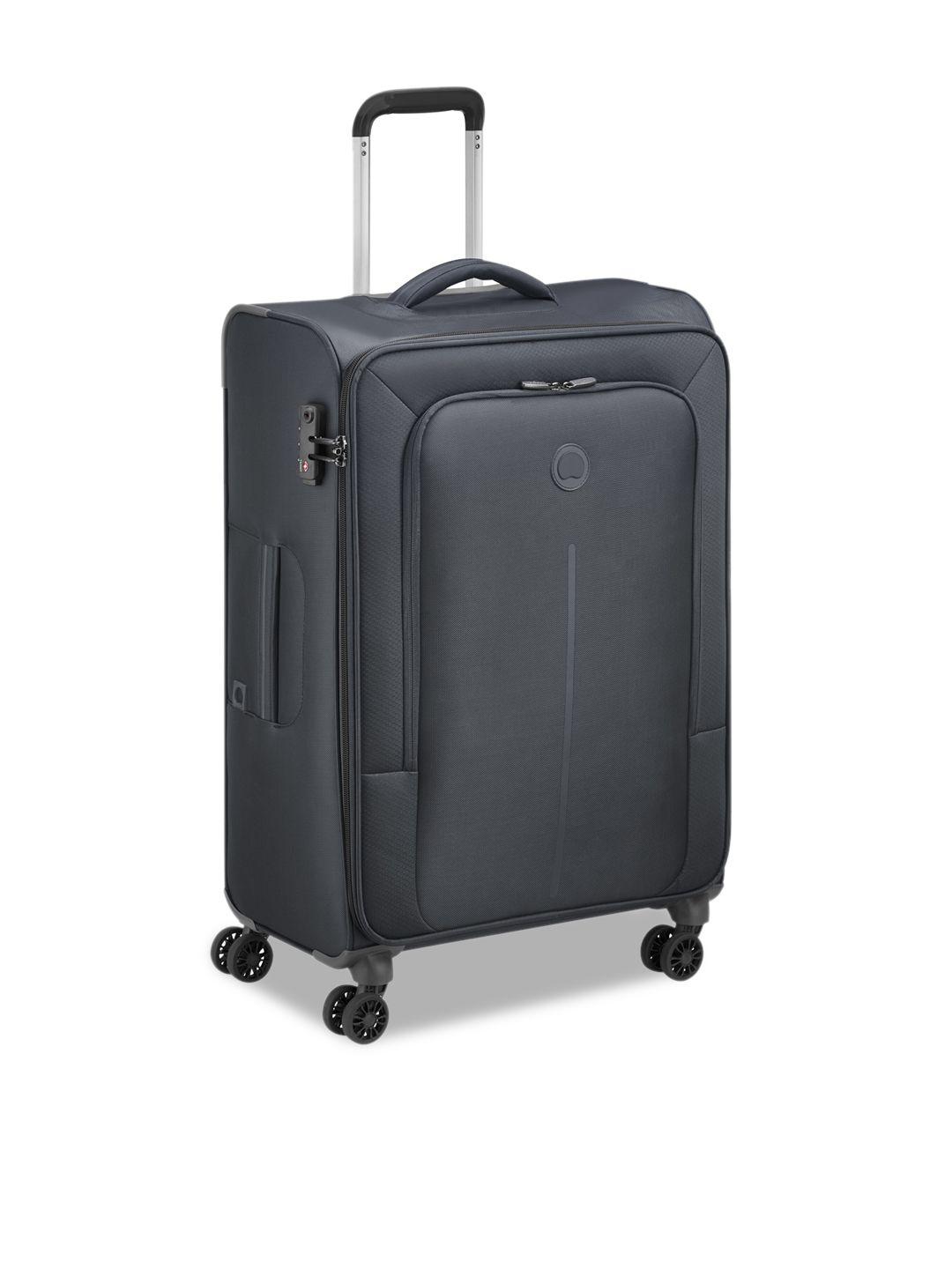 delsey soft-sided medium trolley suitcase