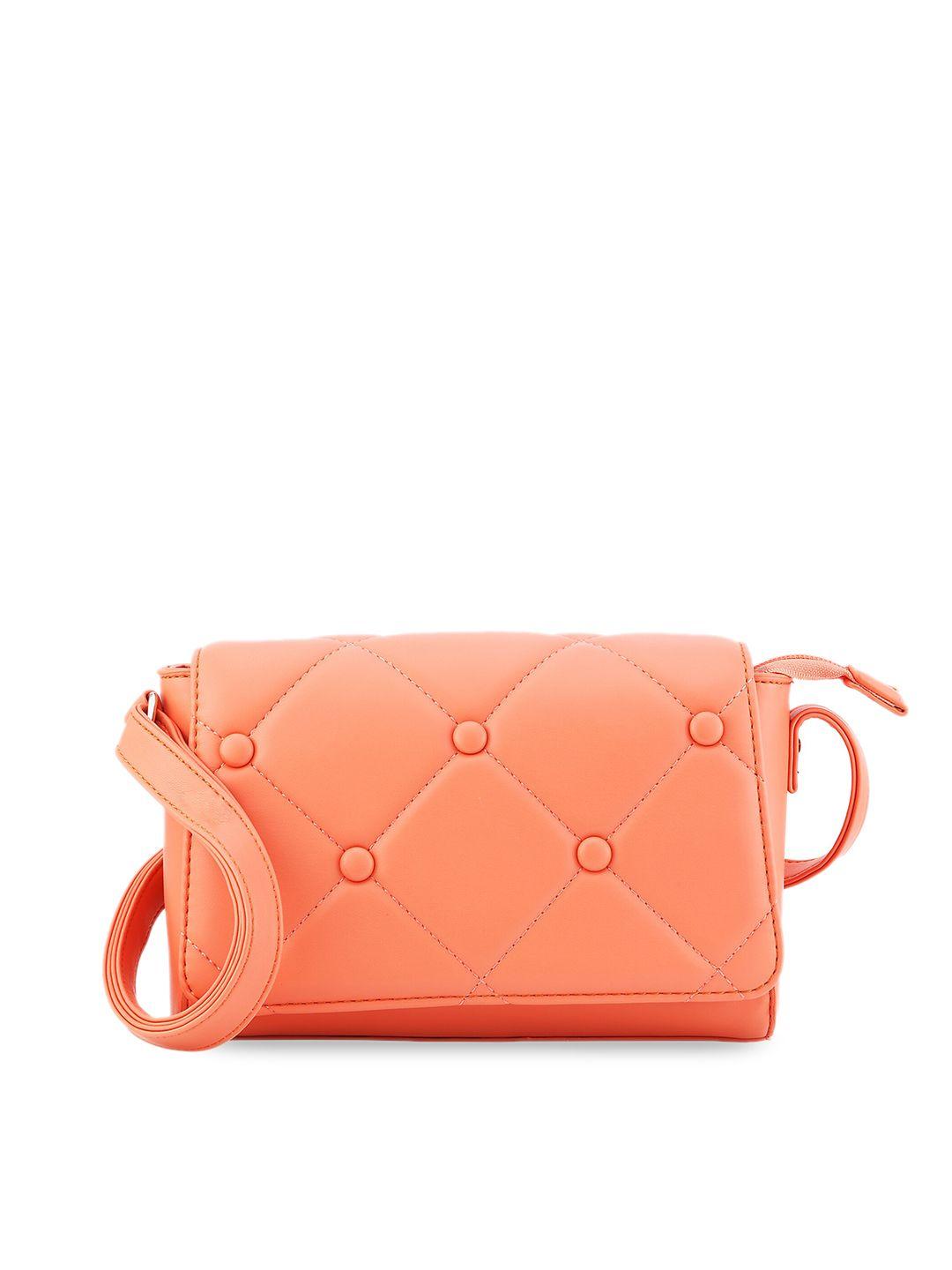 fastrack quilted structured sling bag