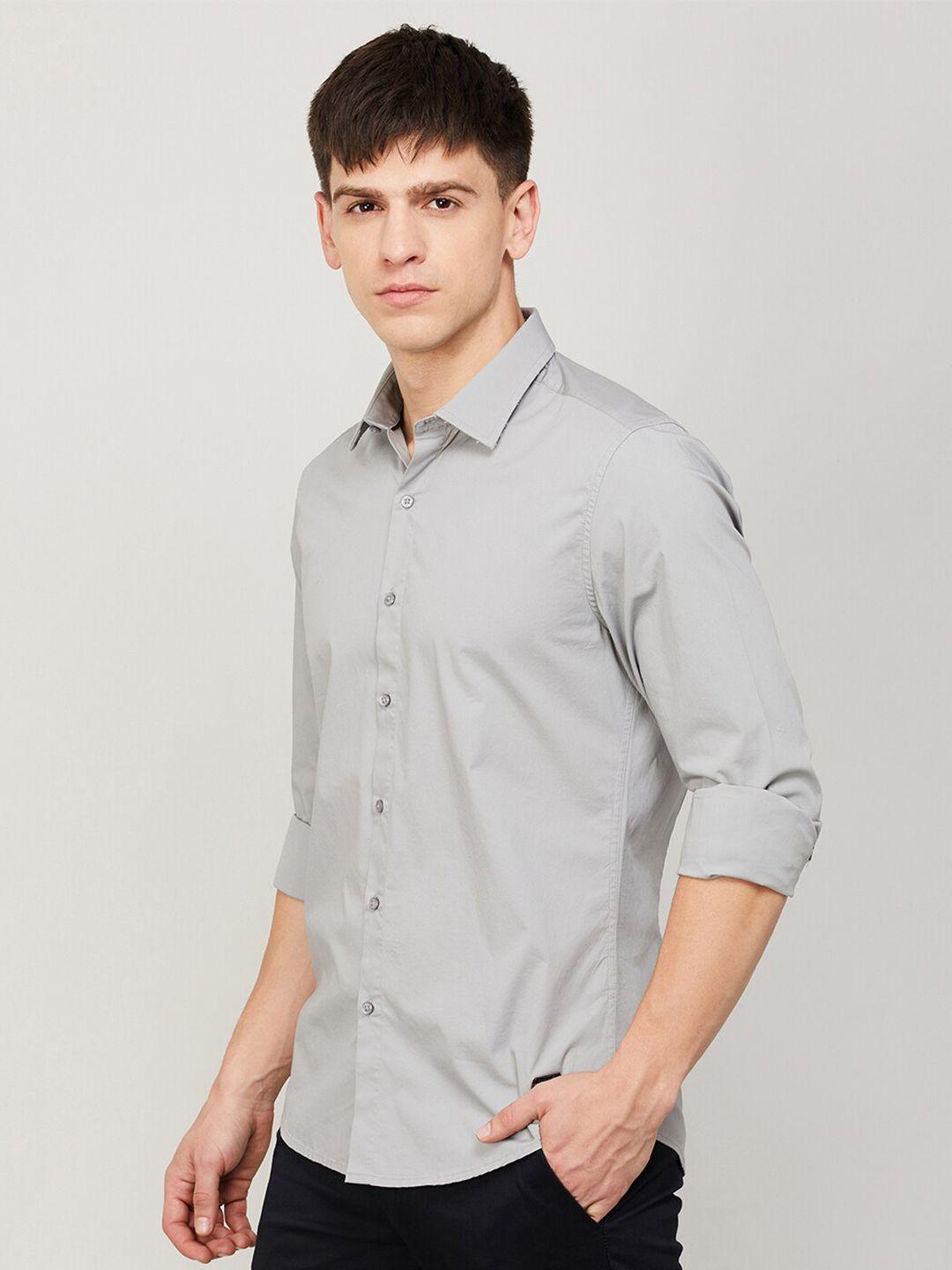 bossini spread collar cotton casual shirt