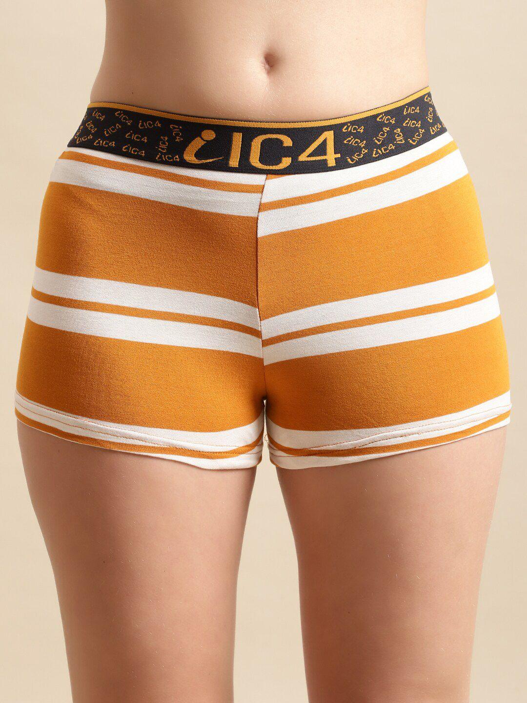 ic4 women stripe boy shorts