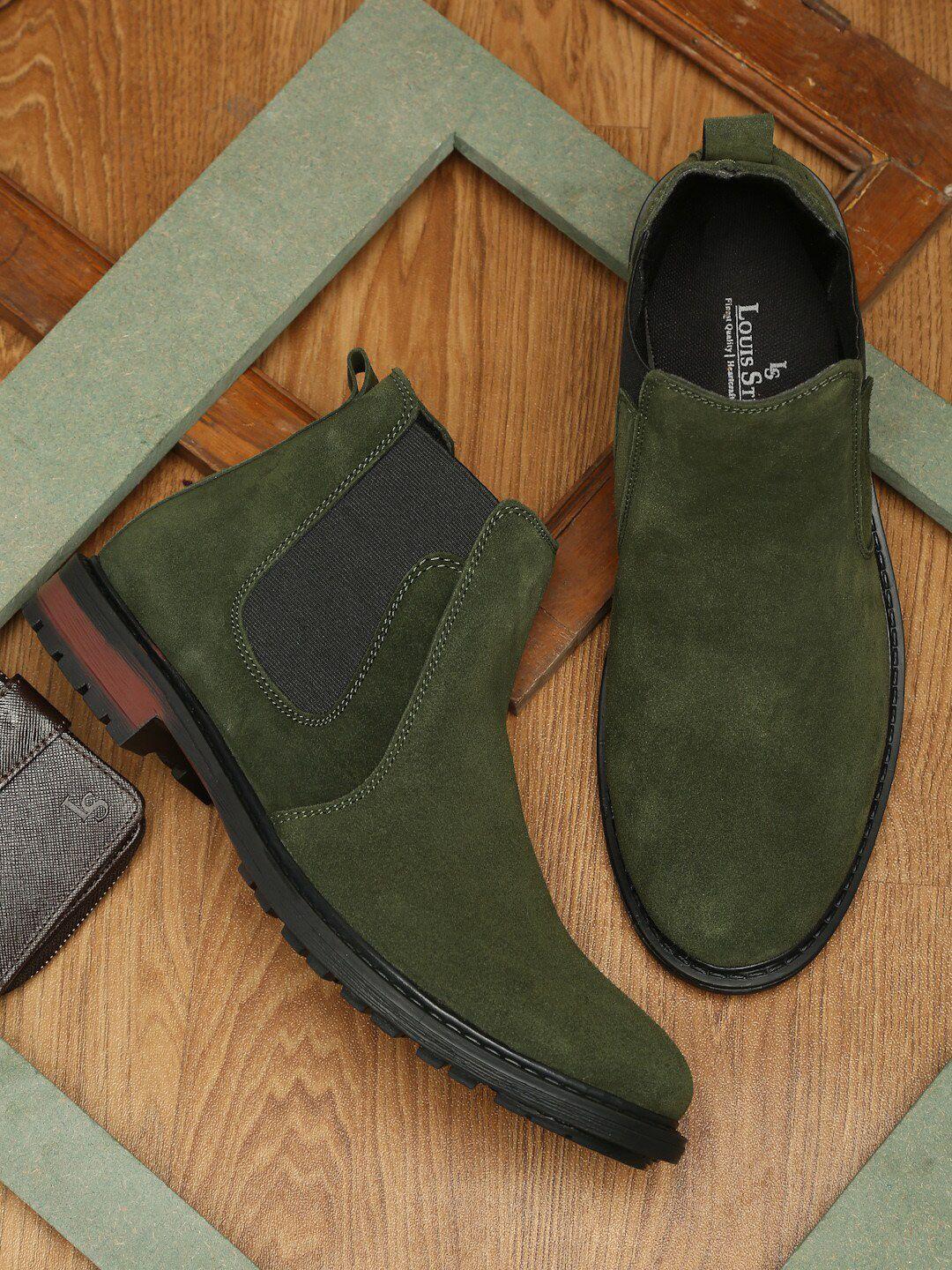 louis stitch men suede lightweight chelsea boots