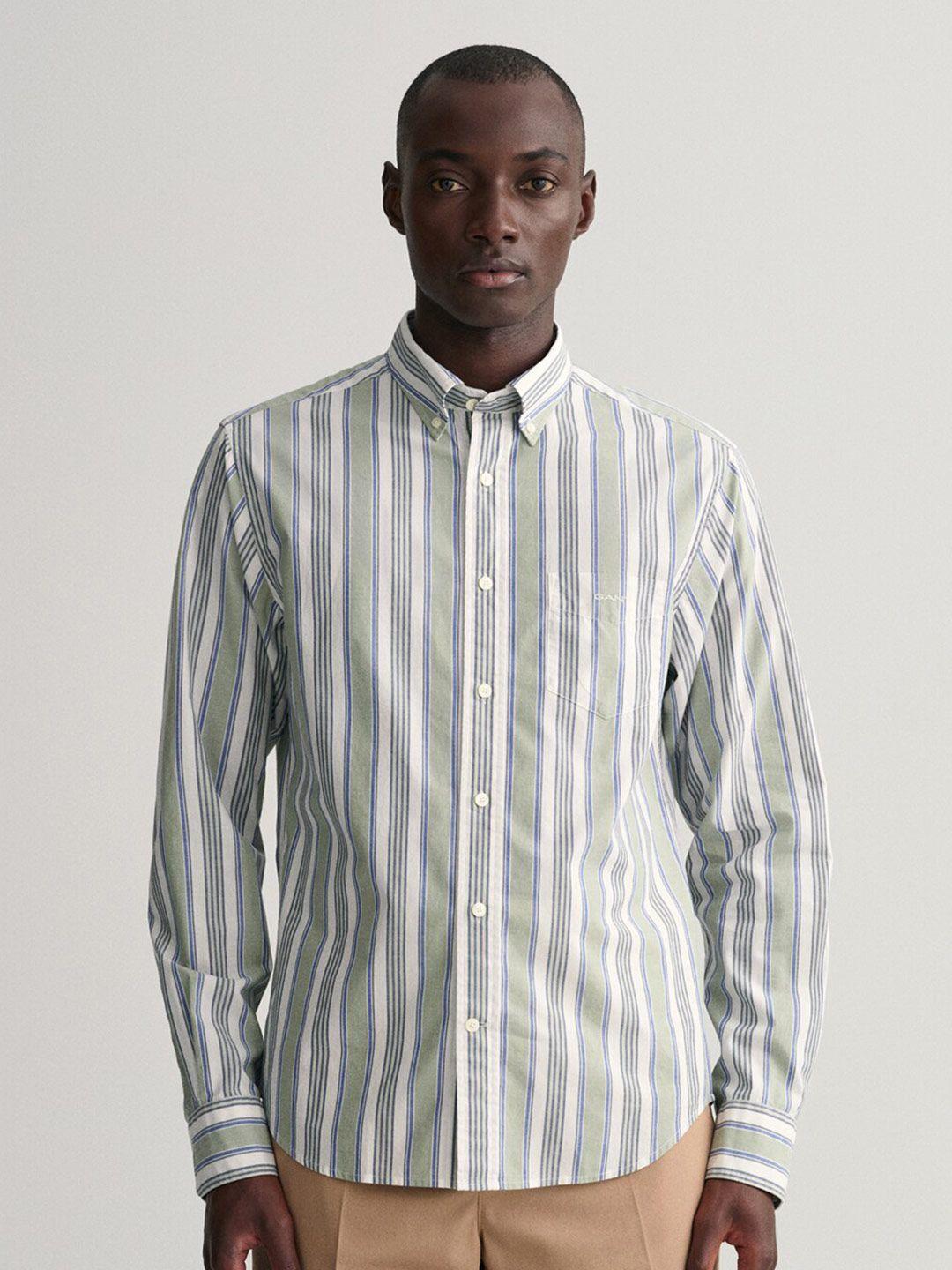 gant modern striped cotton casual shirt