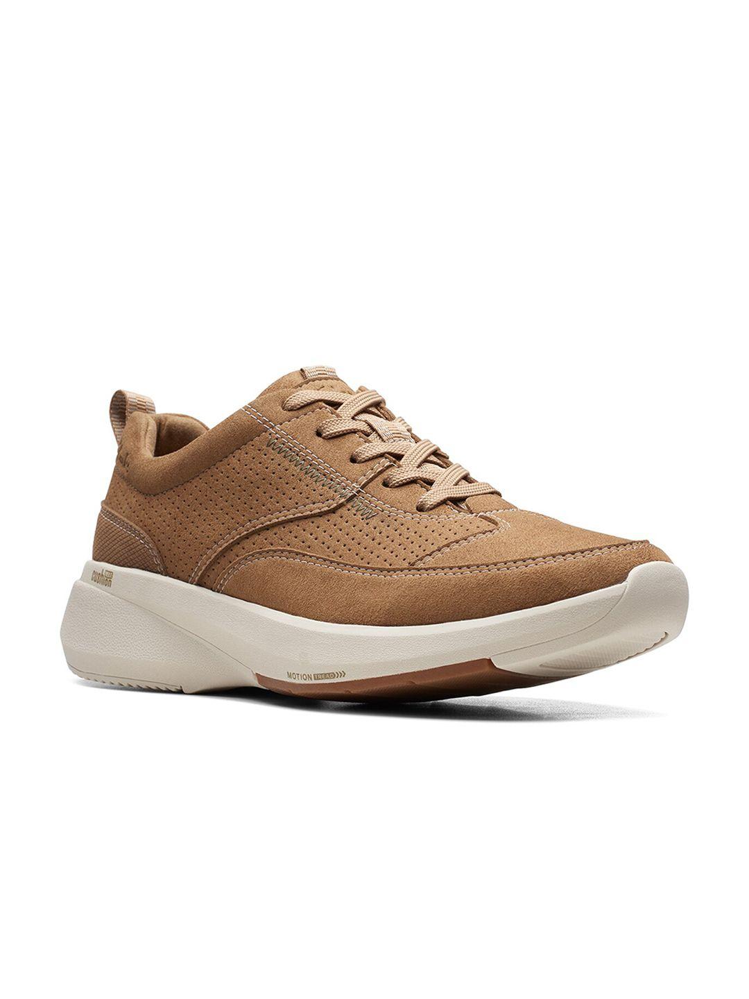 clarks men textured lace-up sneakers