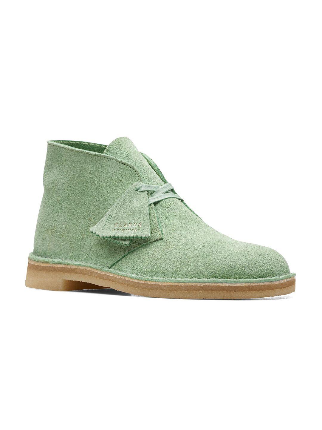 clarks men mid top suede desert boots