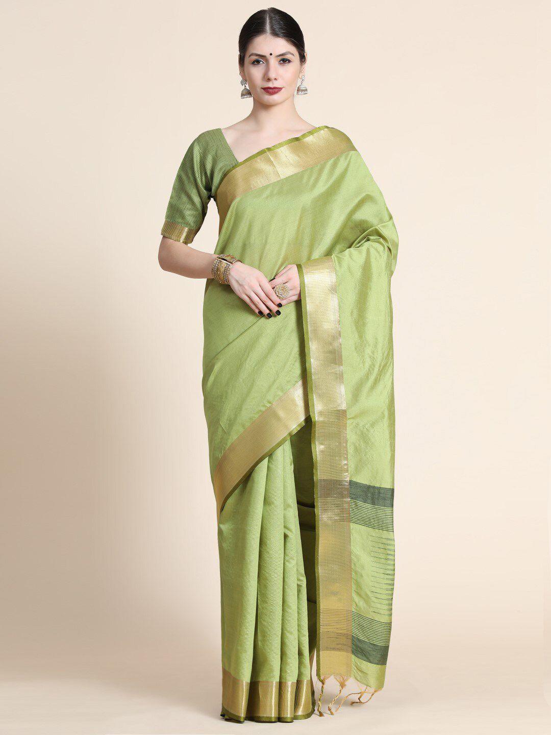 vishnu weaves zari mysore silk saree with tassels