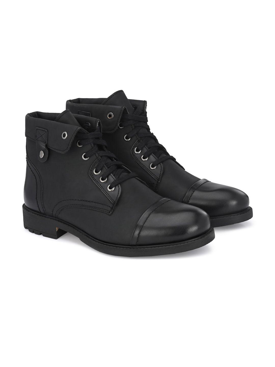 delize men round toe block heeled regular boots